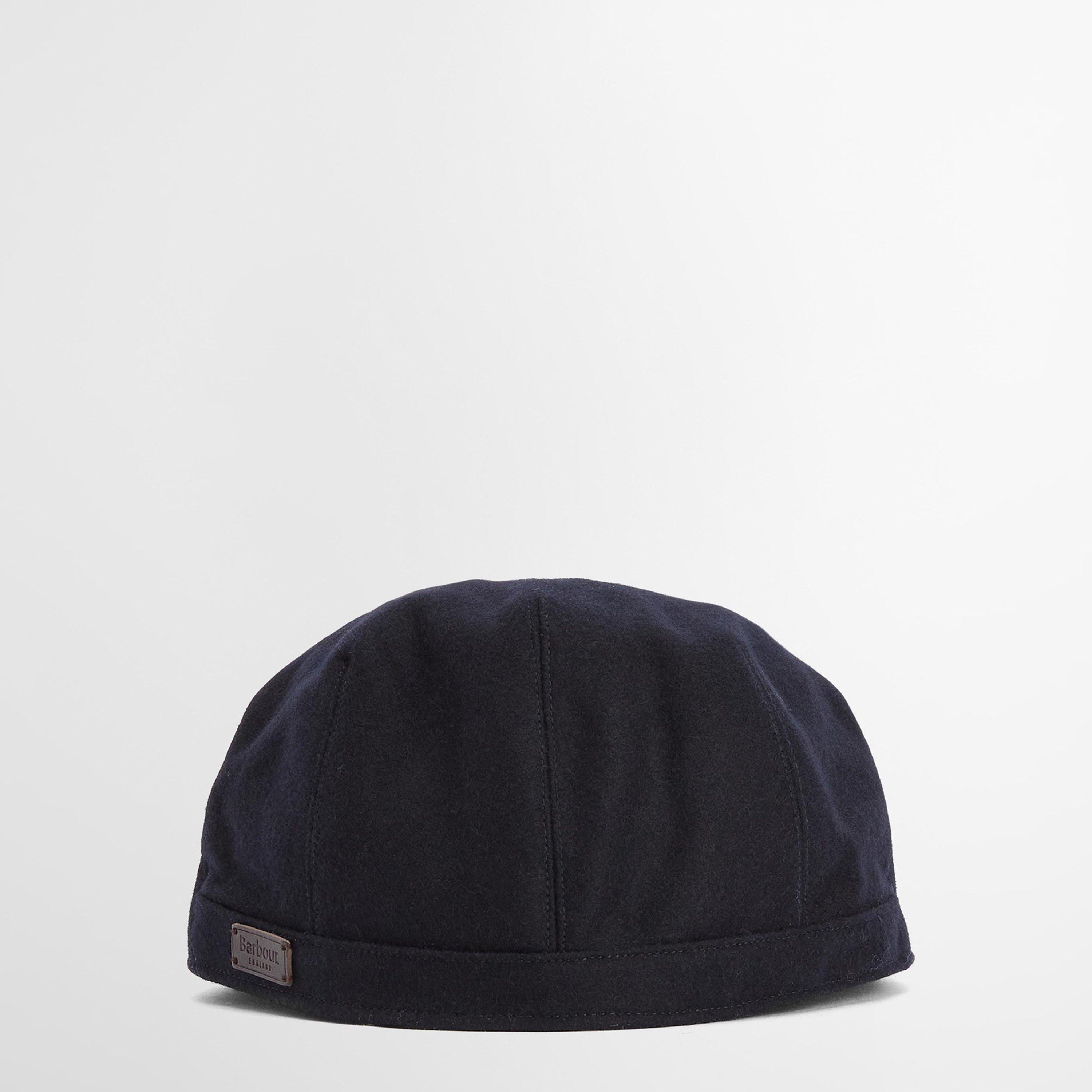 Navy - Barbour - Redshore Wool Mix Flat Cap - 2