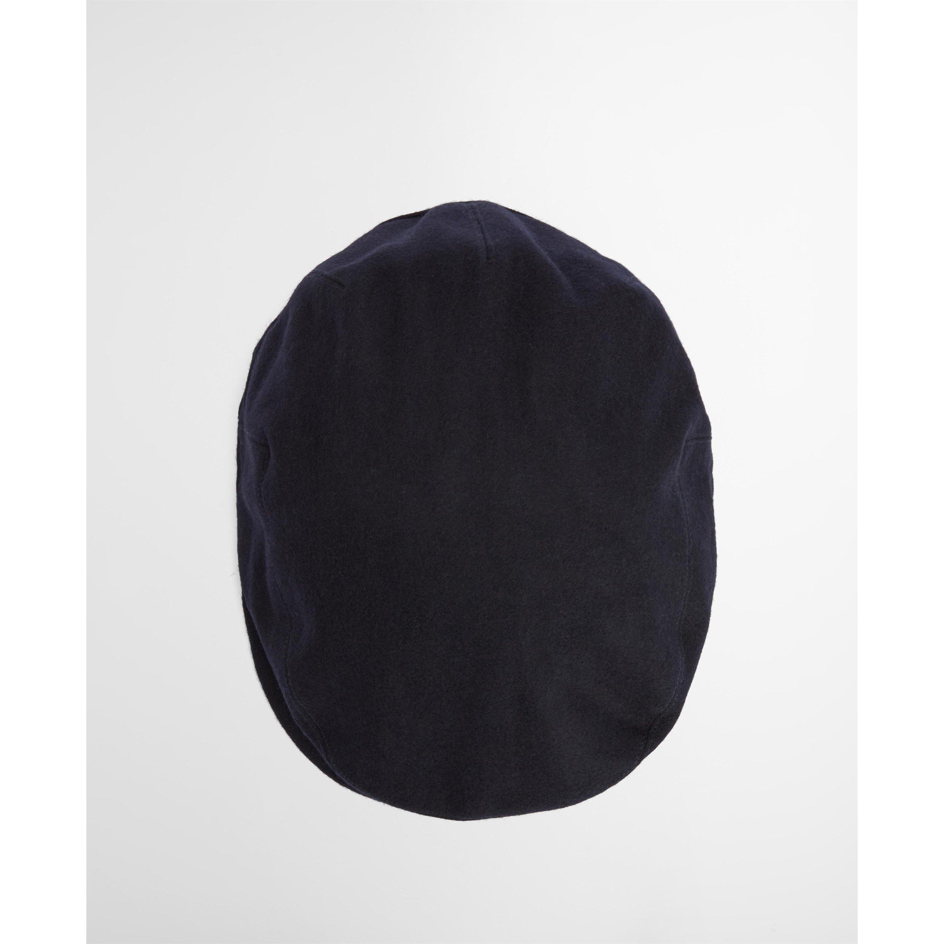 Navy - Barbour - Redshore Wool Mix Flat Cap - 3