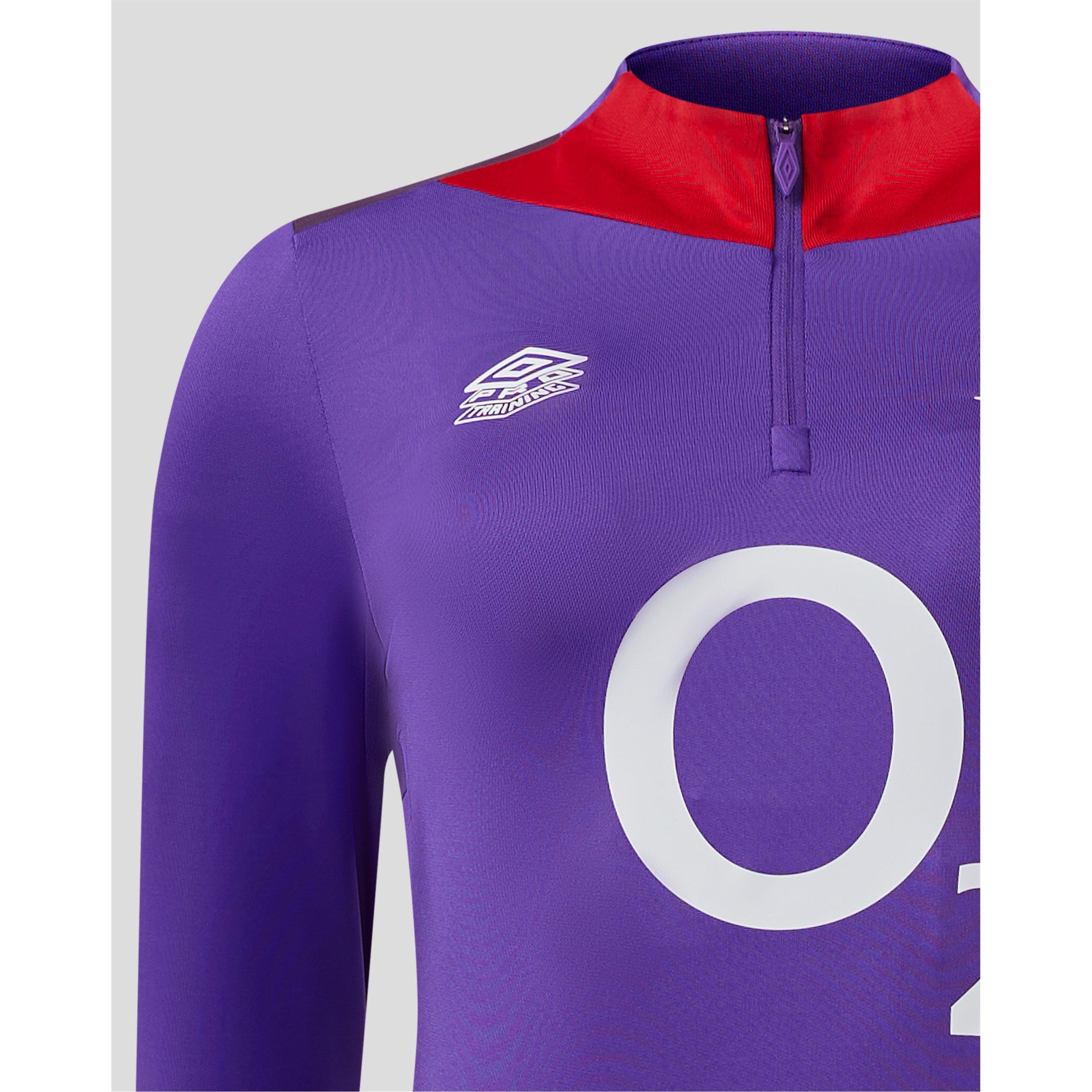 Viola/Rosso - Umbro - England Rugby Mid Layer Top 2024 Womens - 3