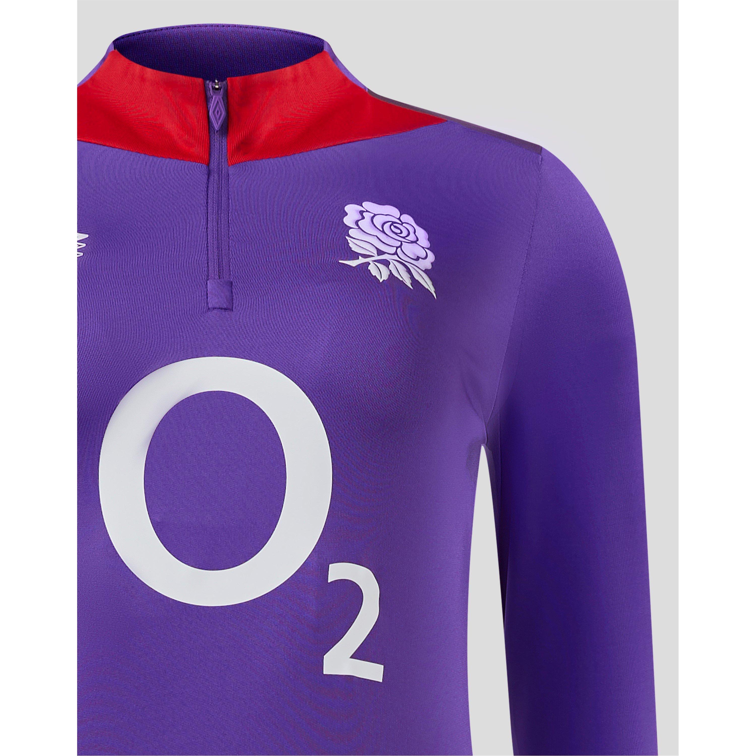 Viola/Rosso - Umbro - England Rugby Mid Layer Top 2024 Womens - 4