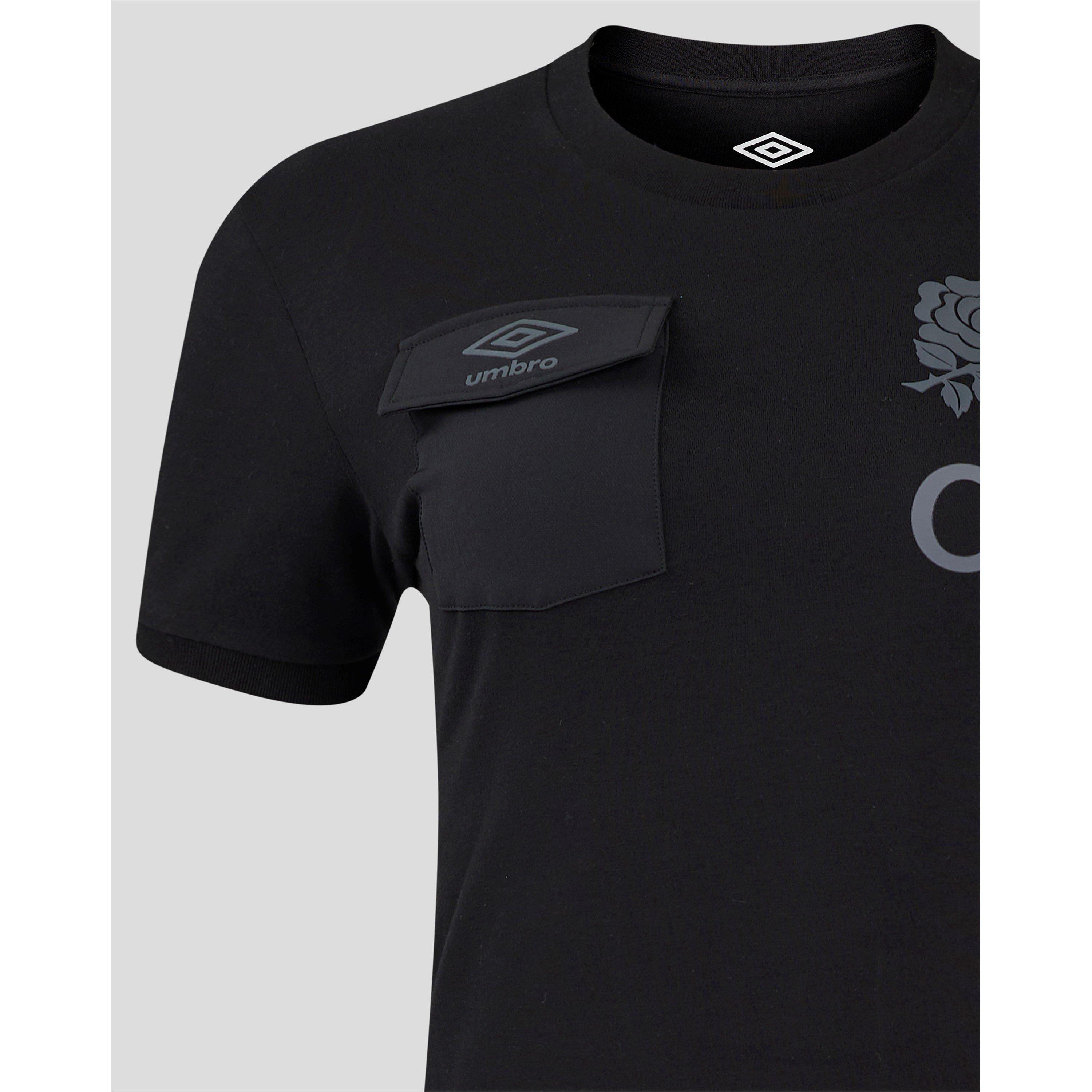 Schwarz - Umbro - England Rugby Presentation T-Shirt 2024 Womens - 3