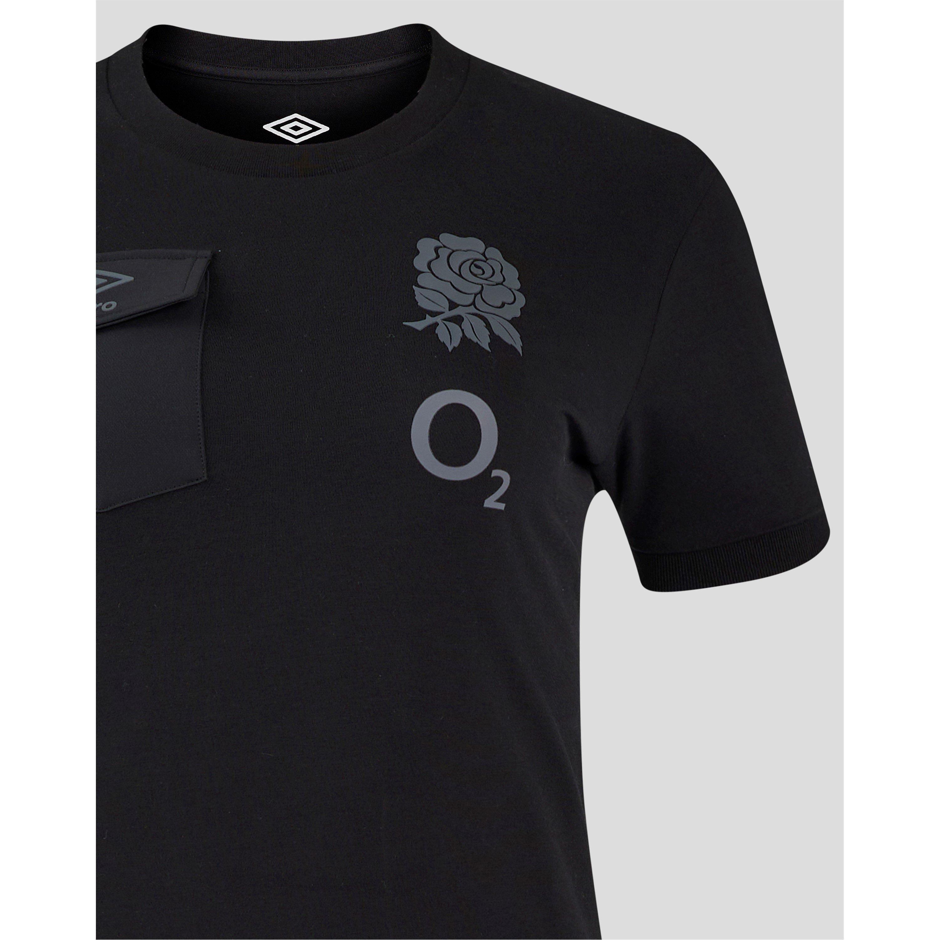 Schwarz - Umbro - England Rugby Presentation T-Shirt 2024 Womens - 4