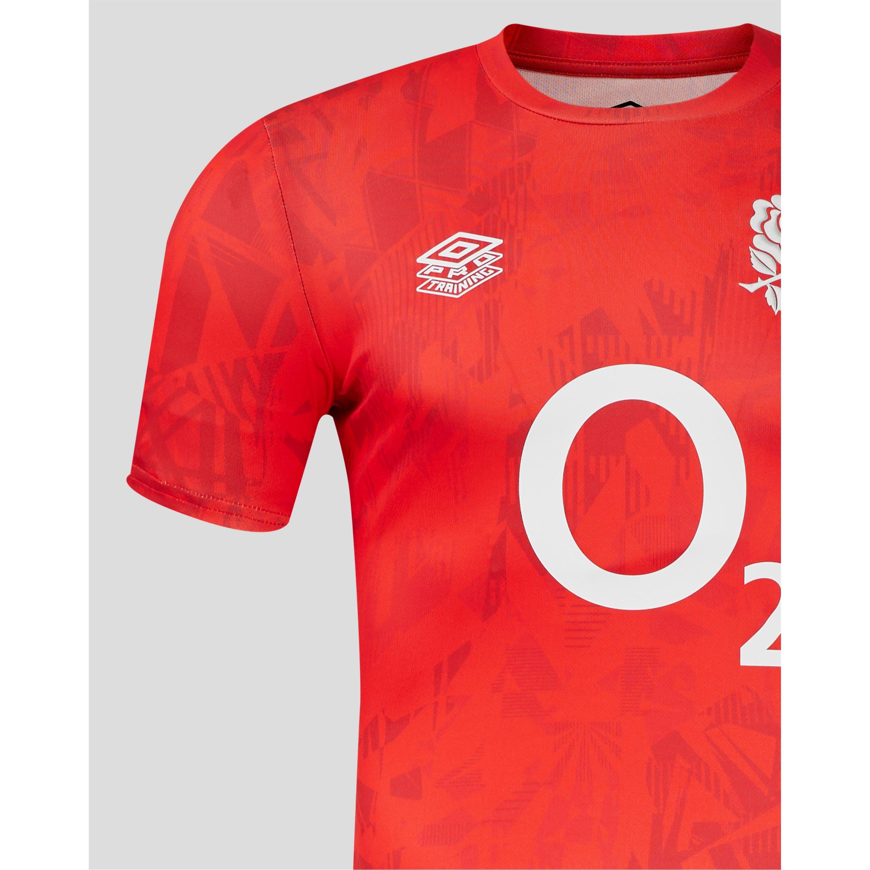 Scarl/Blk/Red - Umbro - England Rugby Red Roses Warm Up Shirt 2024 Womens - 3