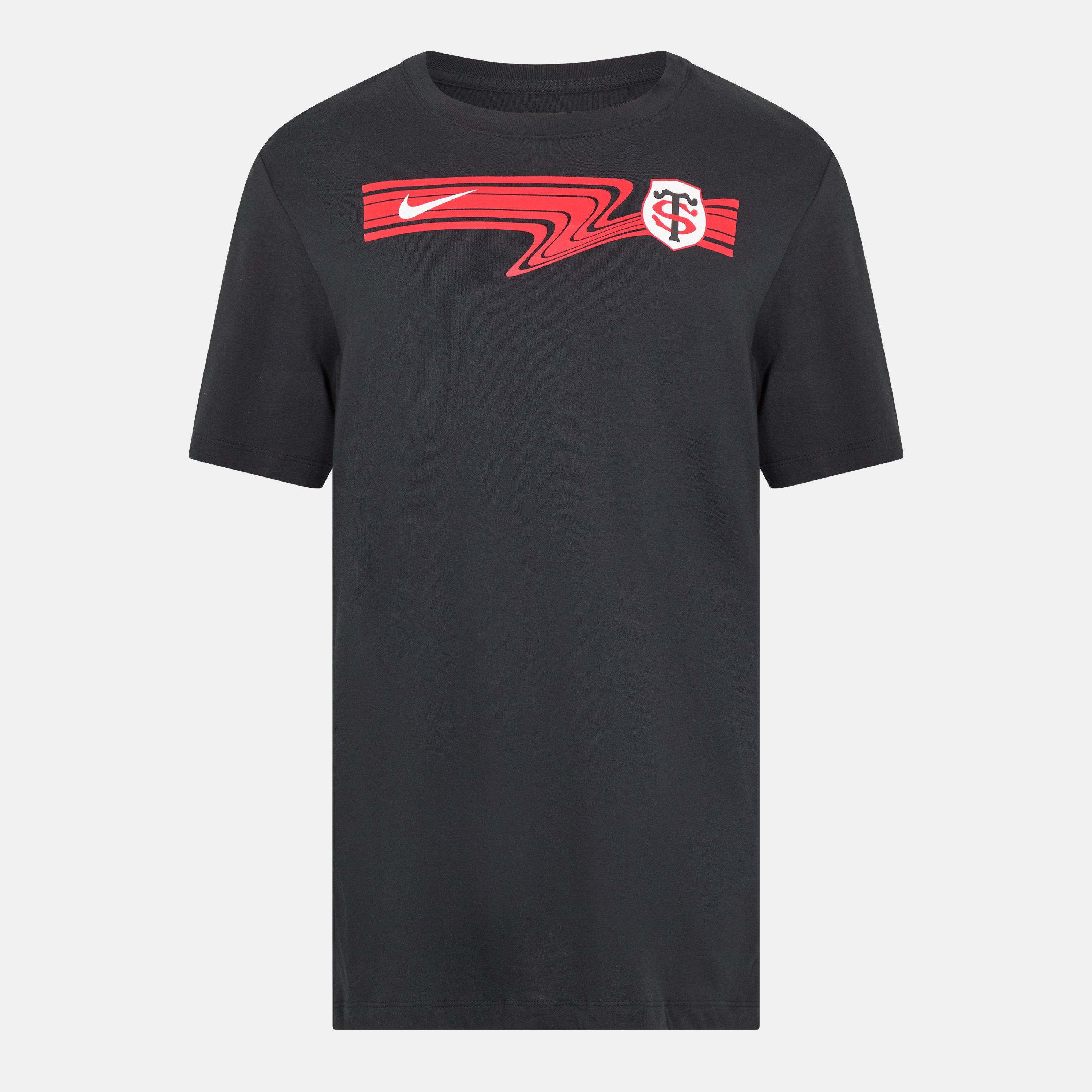 Nike Men's Stade Toulousain Graphic T-Shirt 2025 2026 - Blk/Uni Red/Wht - S