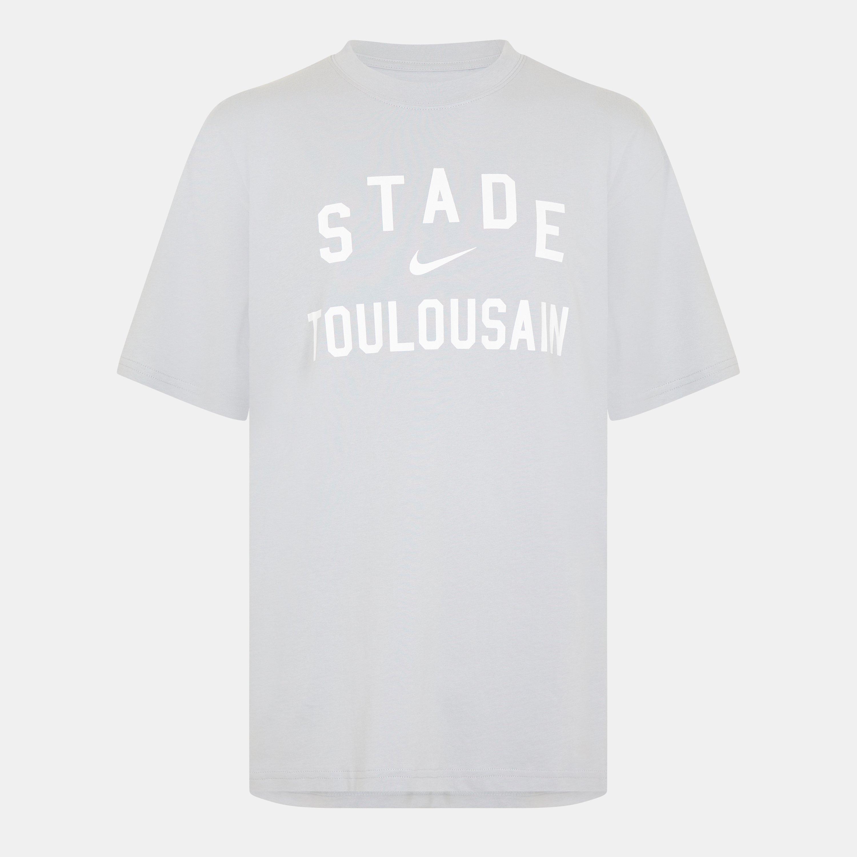 Nike Men's Stade Toulousain Print T-Shirt 2025 2026 - Wolf Gry/Wht - 2XL