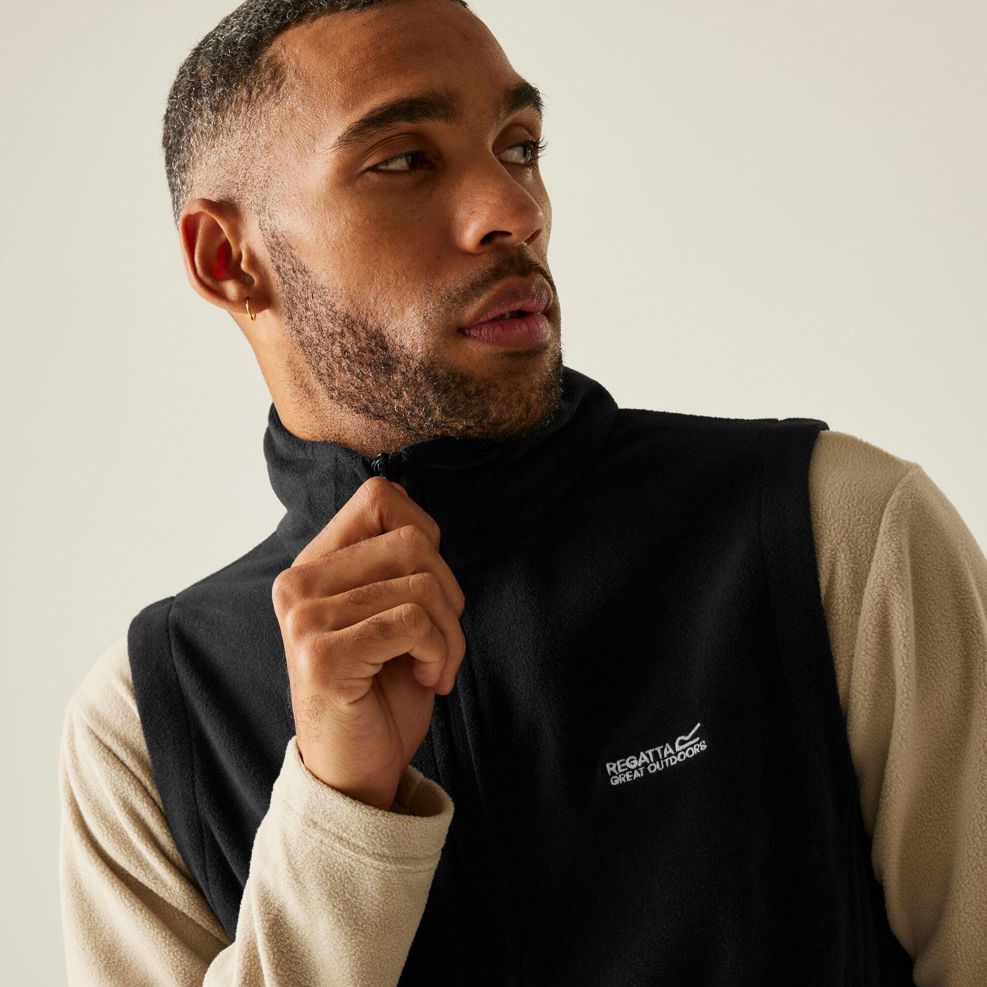 Regatta Men's Tobias Ii Fleece Bodywarmer - Black(Black) - 5XL