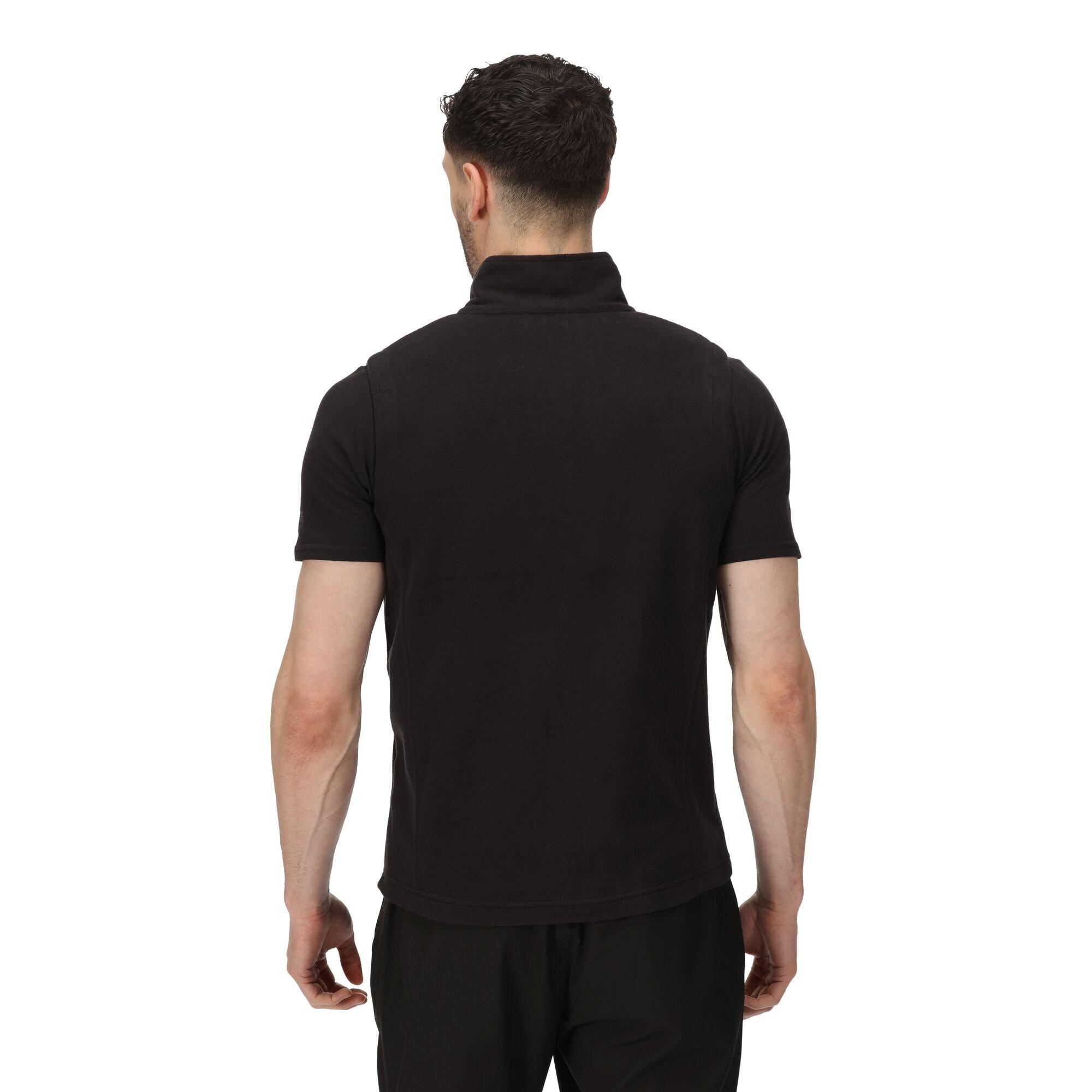 Black(Black) - Regatta - Men's Tobias II Fleece Anti-Pill Sleeveless Gilet - 12