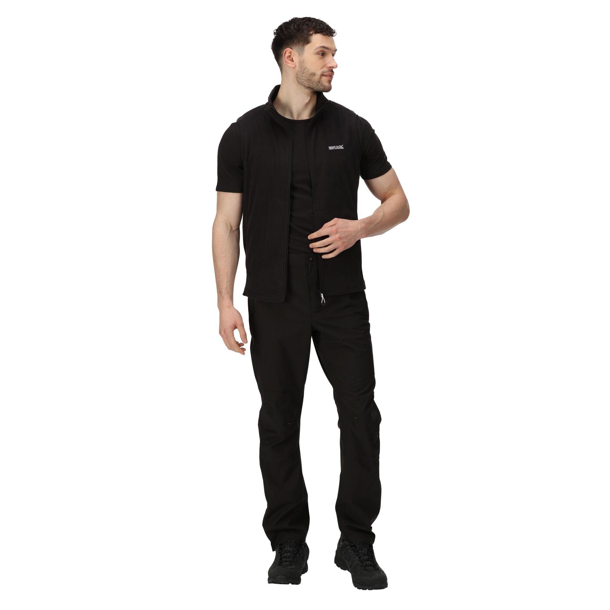 Black(Black) - Regatta - Men's Tobias II Fleece Anti-Pill Sleeveless Gilet - 16