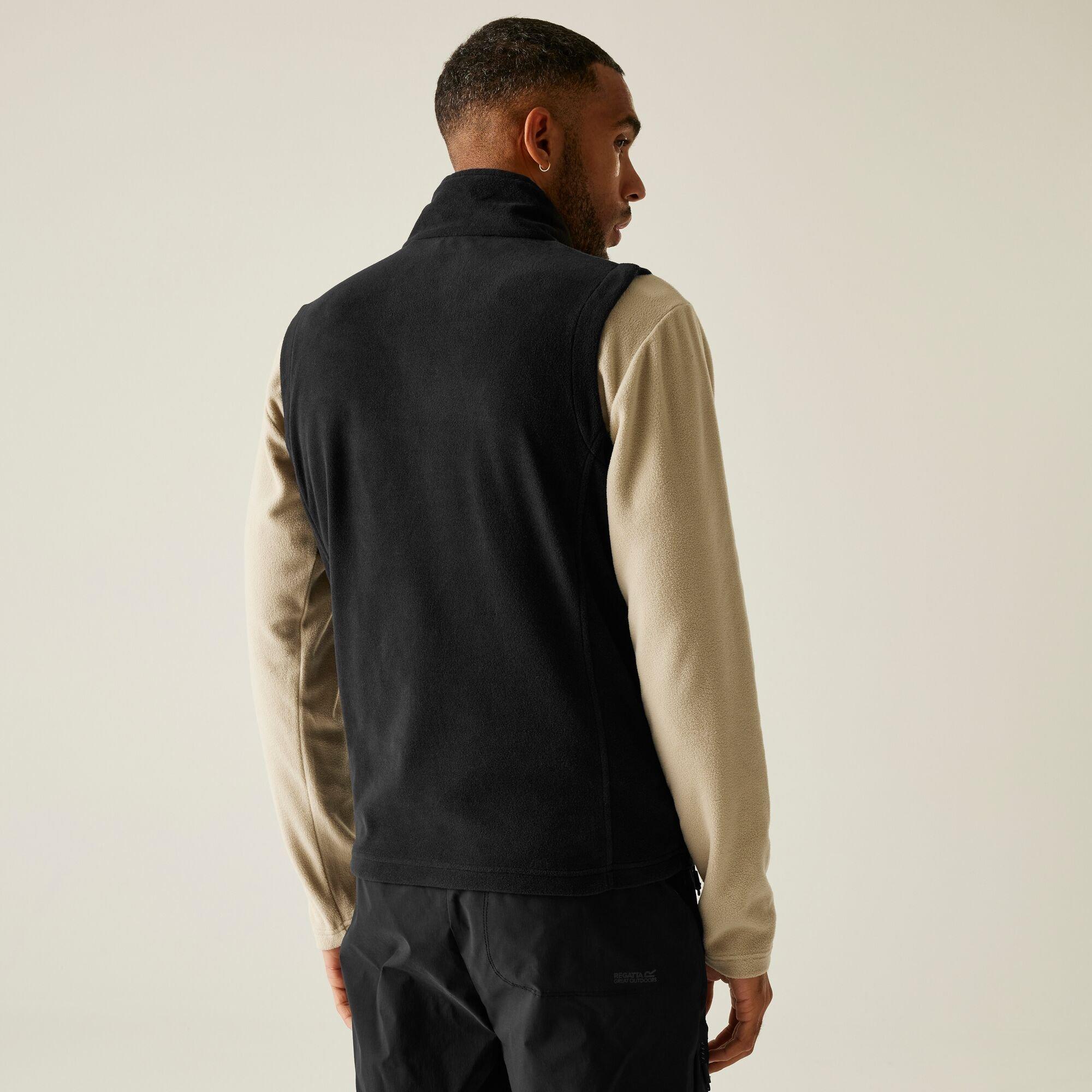 Black(Black) - Regatta - Men's Tobias II Fleece Anti-Pill Sleeveless Gilet - 3