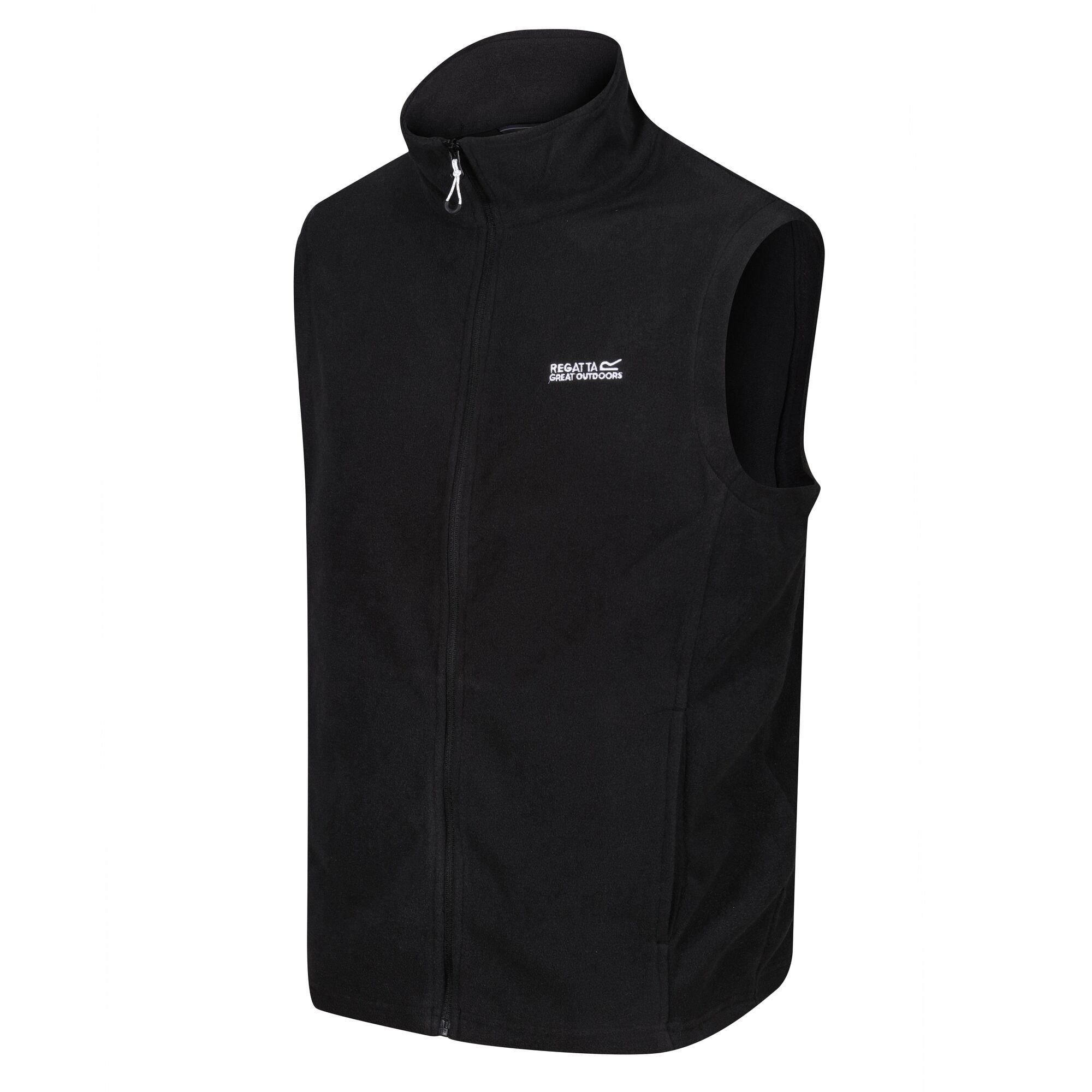 Black(Black) - Regatta - Men's Tobias II Fleece Anti-Pill Sleeveless Gilet - 7