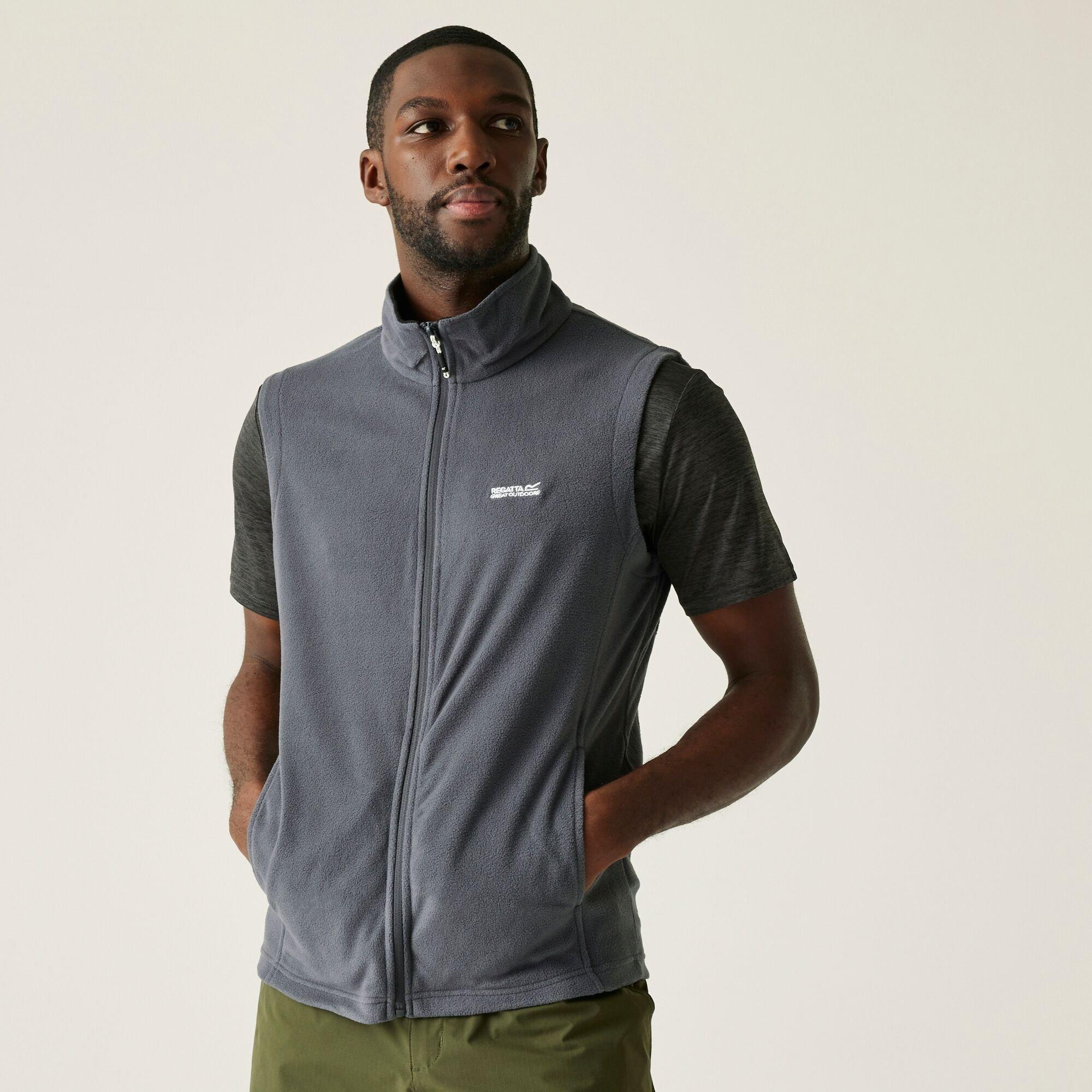 Regatta Men's Tobias Ii Fleece Bodywarmer - Iron(Black) - 3XL