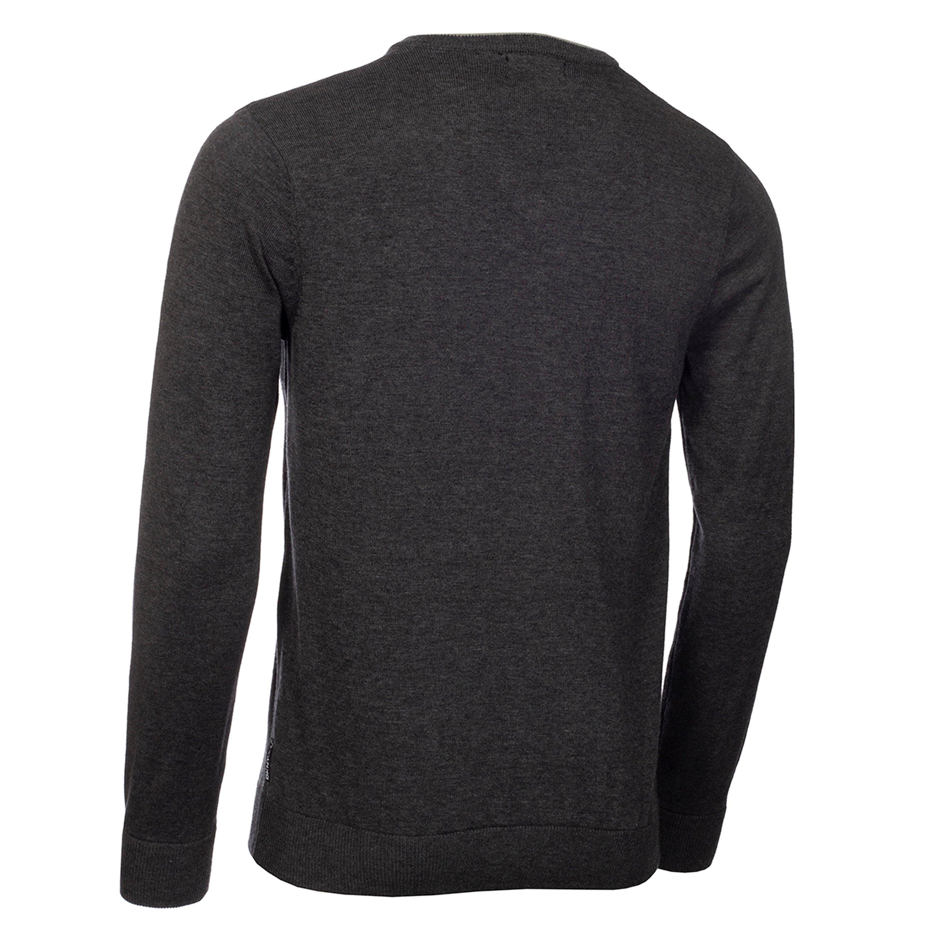 Houtskoolgrijs gemêleerd - DKNY - DKNY V-Neck Sweater Sn99 - 2