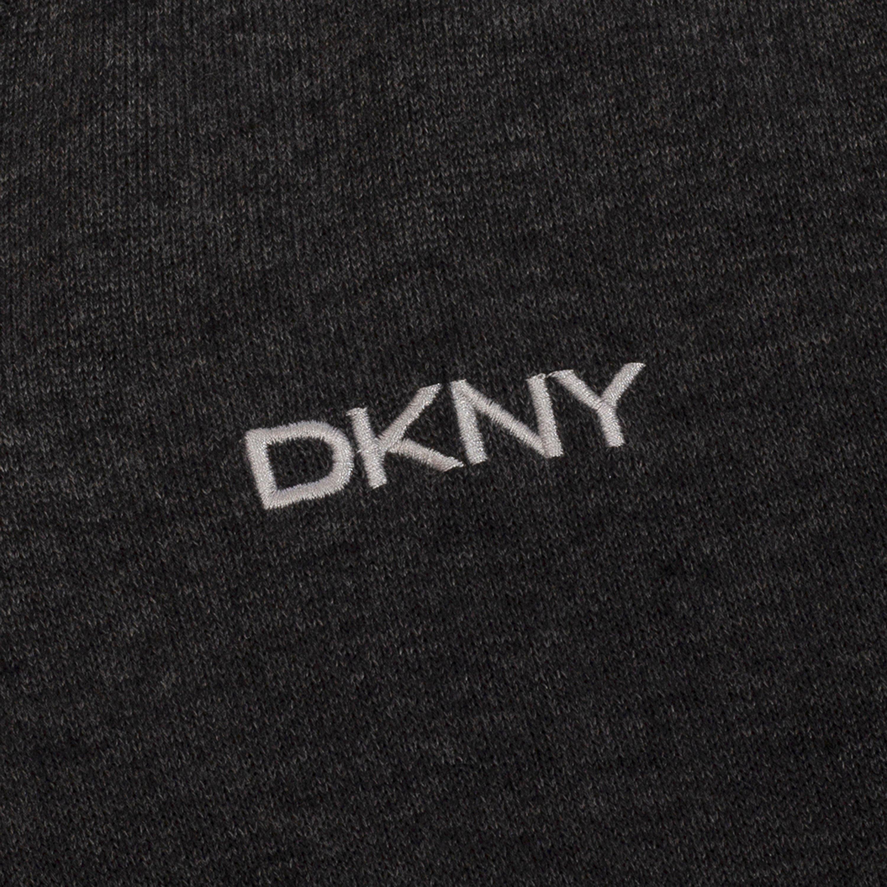 Houtskoolgrijs gemêleerd - DKNY - DKNY V-Neck Sweater Sn99 - 4