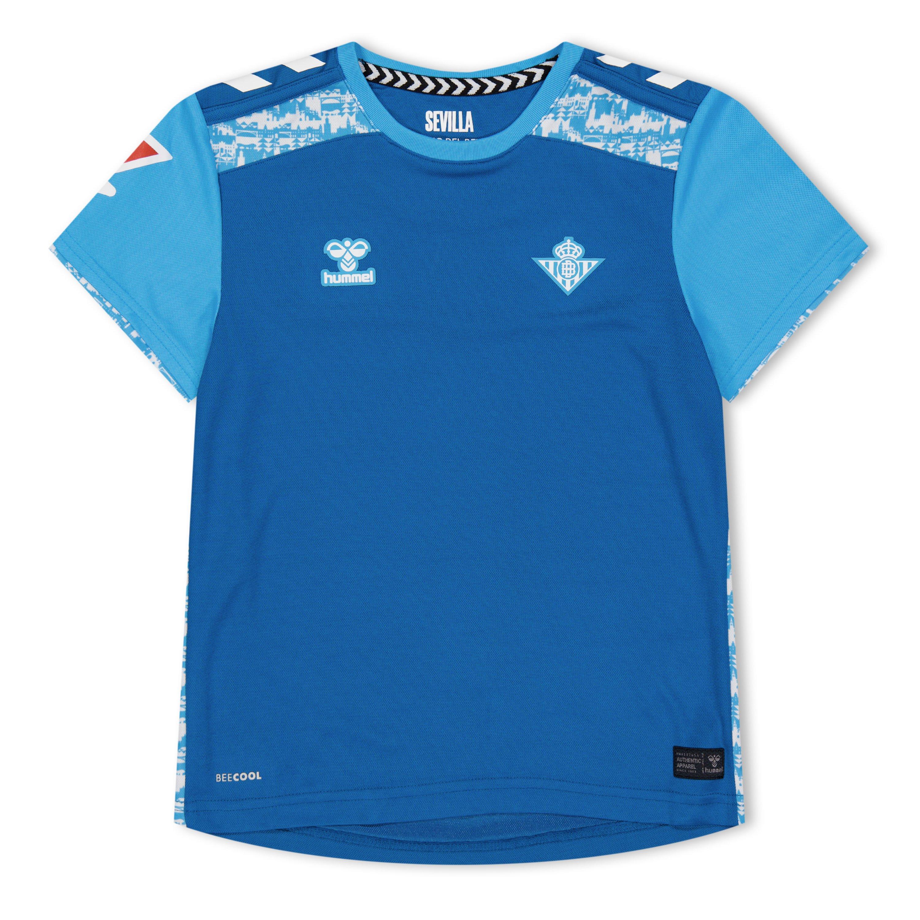 Hummel Boys Real Betis Third Shirt 2024 2025 Juniors - Blue - 13 (XL)