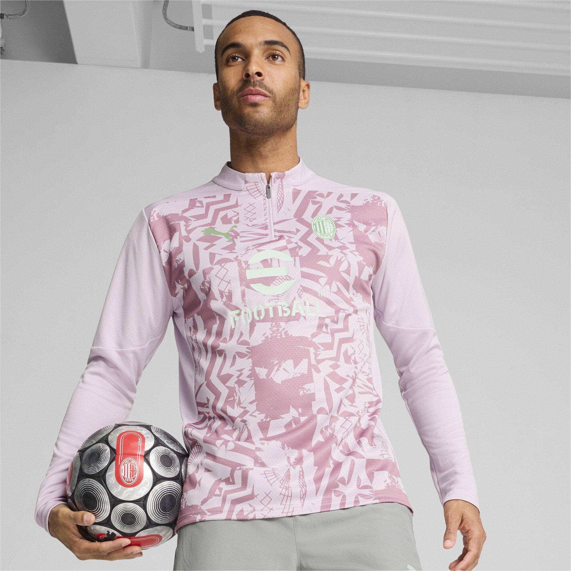 Grape Mist - Puma - AC Milan Quarter Zip Pre Match Top 2024 2025 Adults - 2