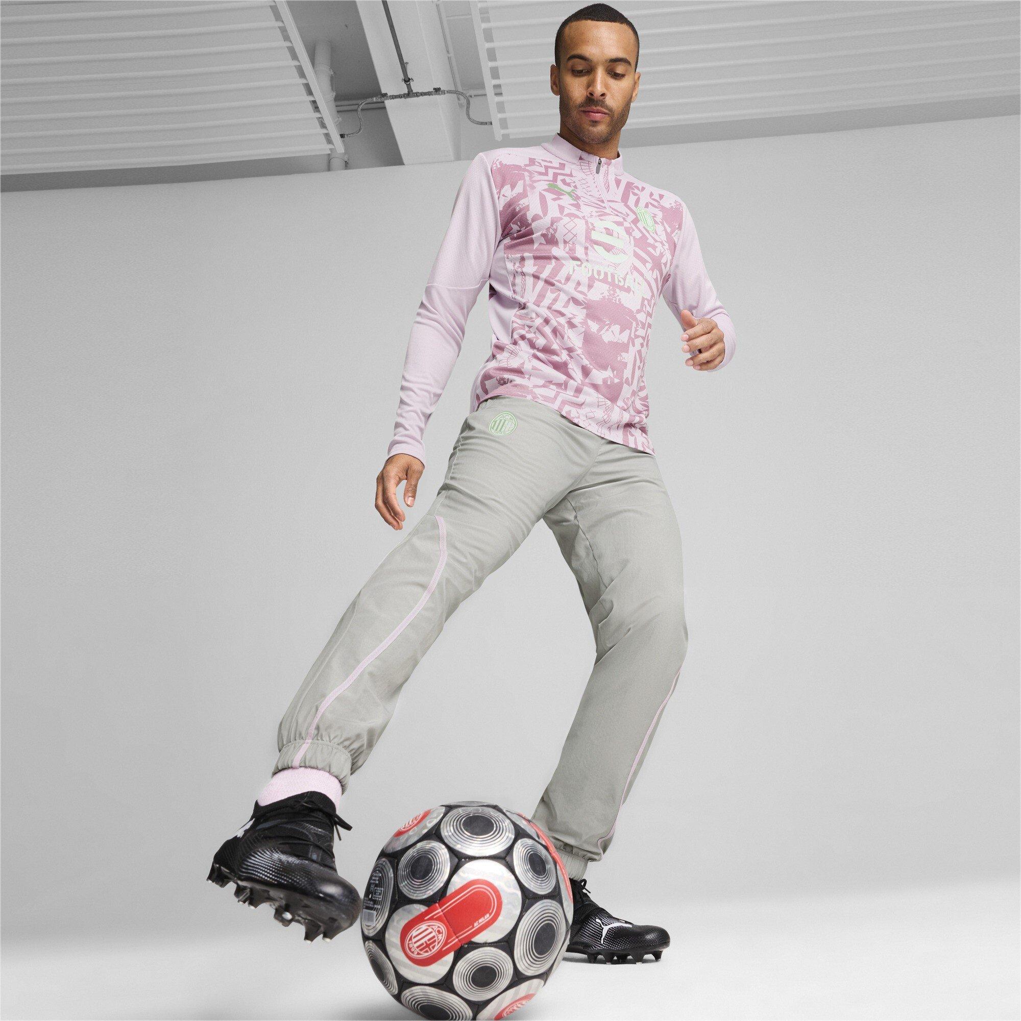 Grape Mist - Puma - AC Milan Quarter Zip Pre Match Top 2024 2025 Adults - 4