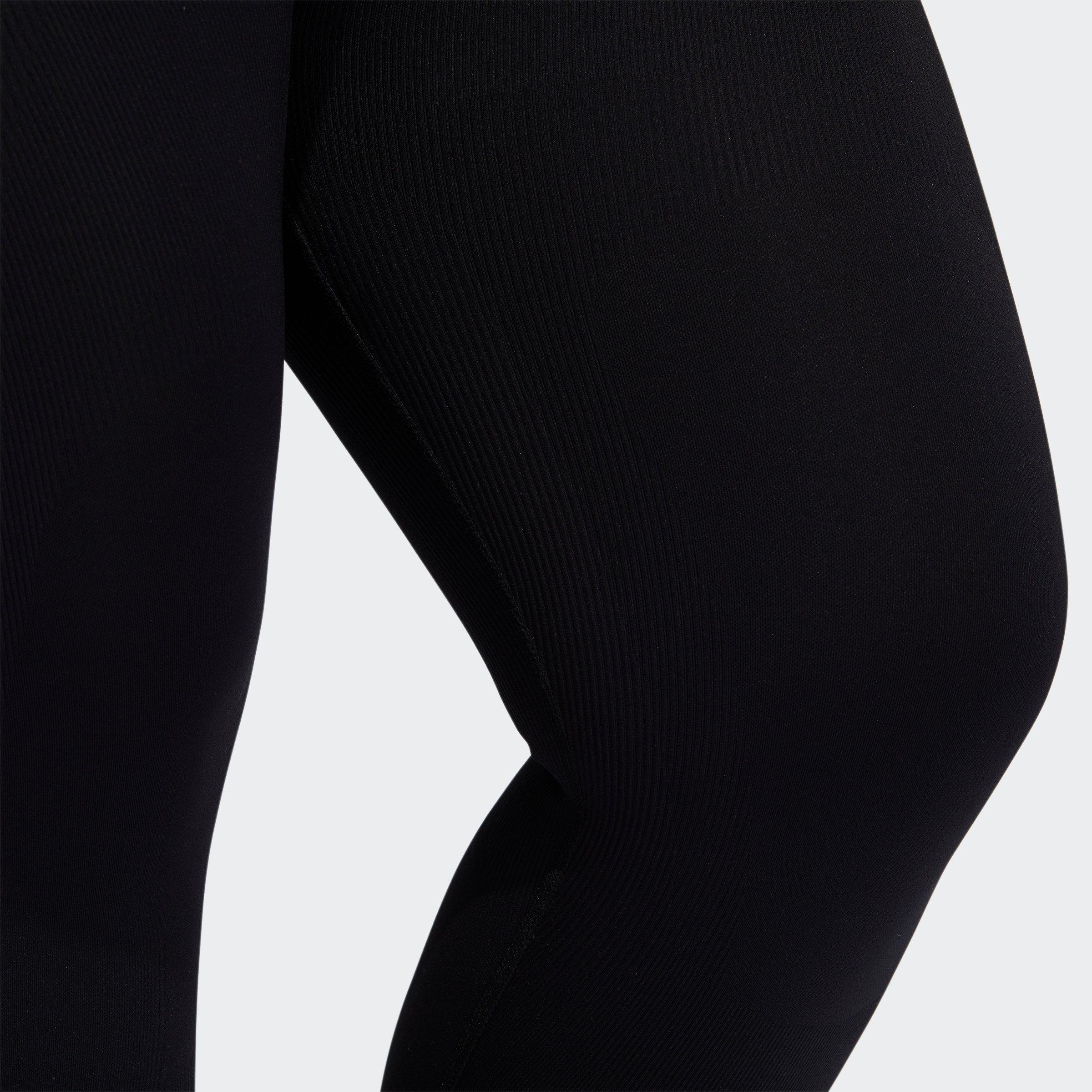 Black - adidas - Sculpt Tights (Plus Size) Womens - 3