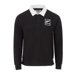 KooGa Vintage Long Sleeve Rugby Shirt Mens