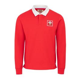 KooGa Vintage Long Sleeve Rugby Shirt Mens