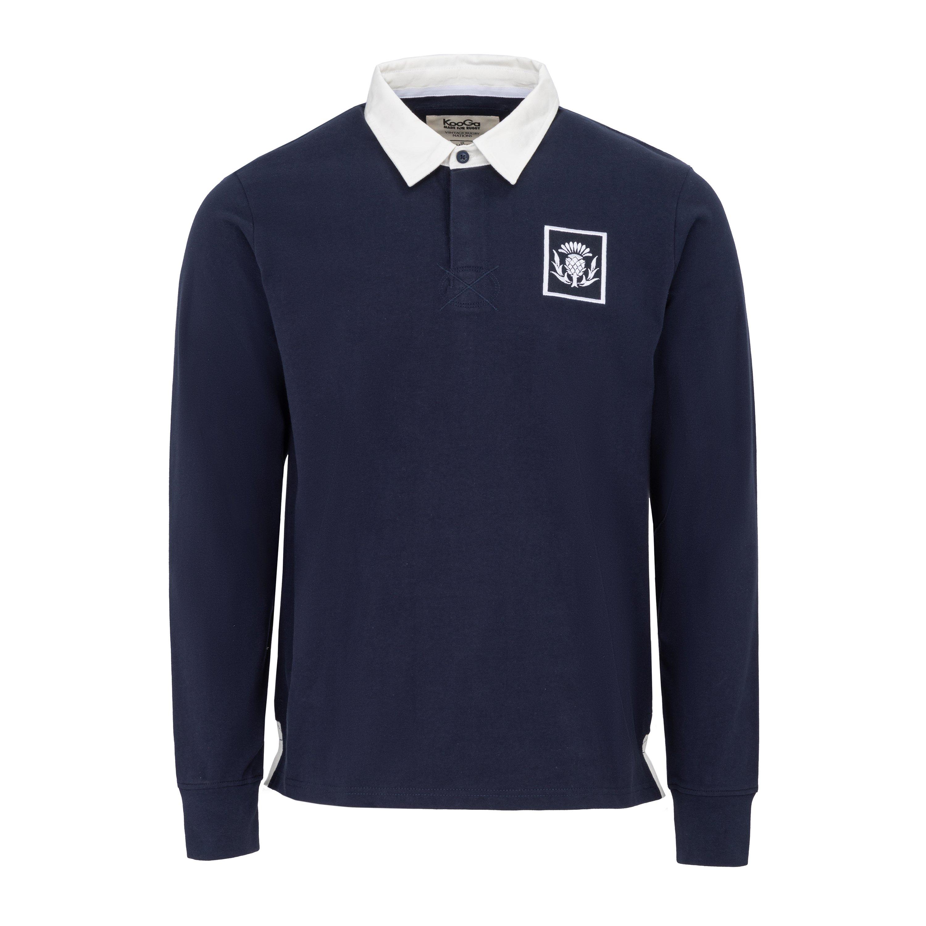 Scotland - KooGa - Vintage Long Sleeve Rugby Shirt Mens - 1