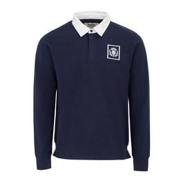 KooGa Vintage Long Sleeve Rugby Shirt Mens