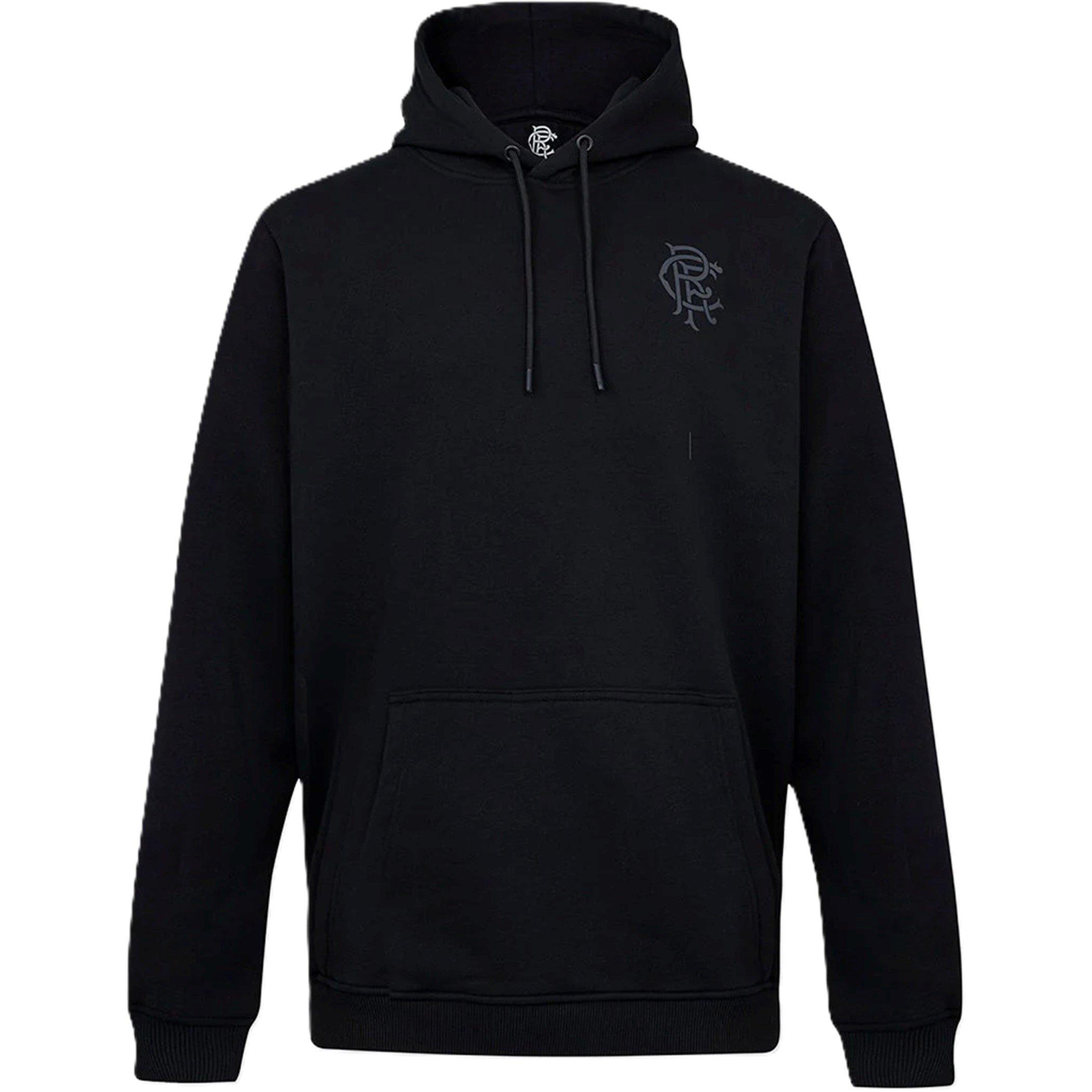 Castore Men's Rangers Hoodie - Black/Ebony - L