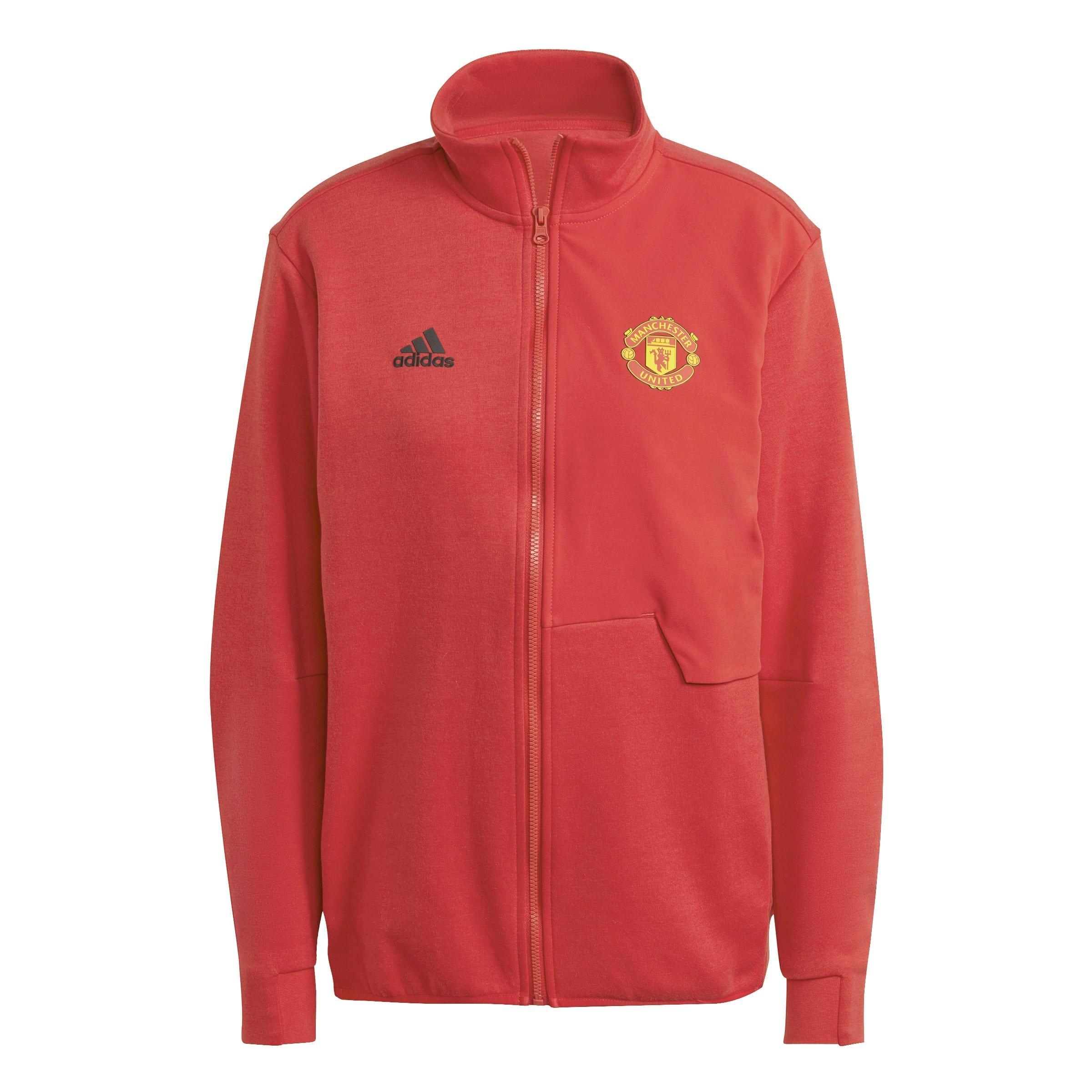 Red - adidas - Manchester United Anthem Jacket Womens - 1