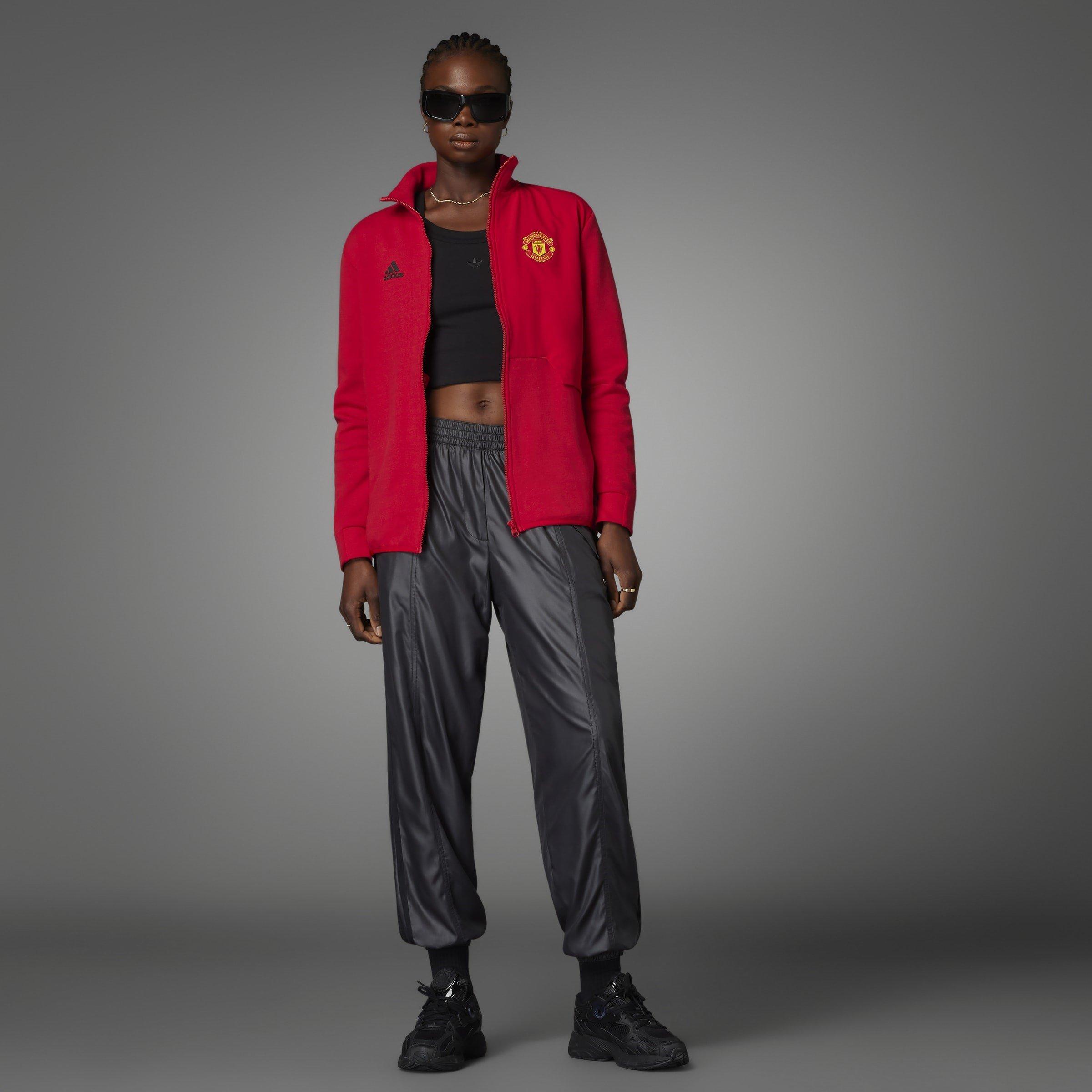 Red - adidas - Manchester United Anthem Jacket Womens - 11