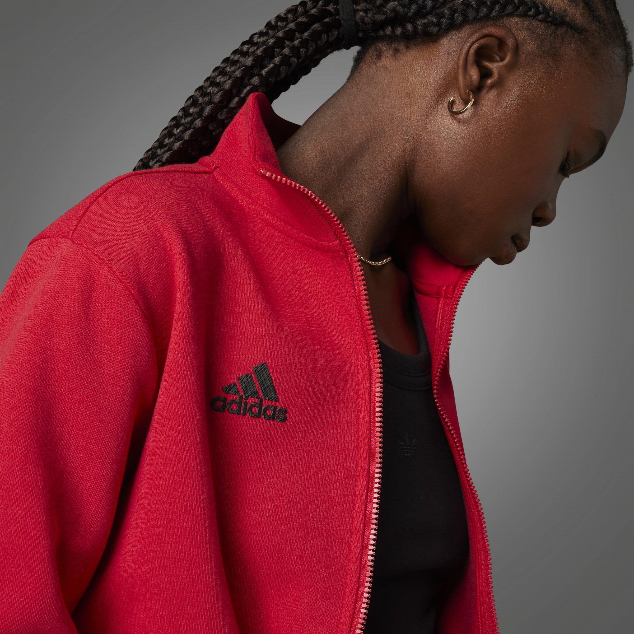 Red - adidas - Manchester United Anthem Jacket Womens - 14