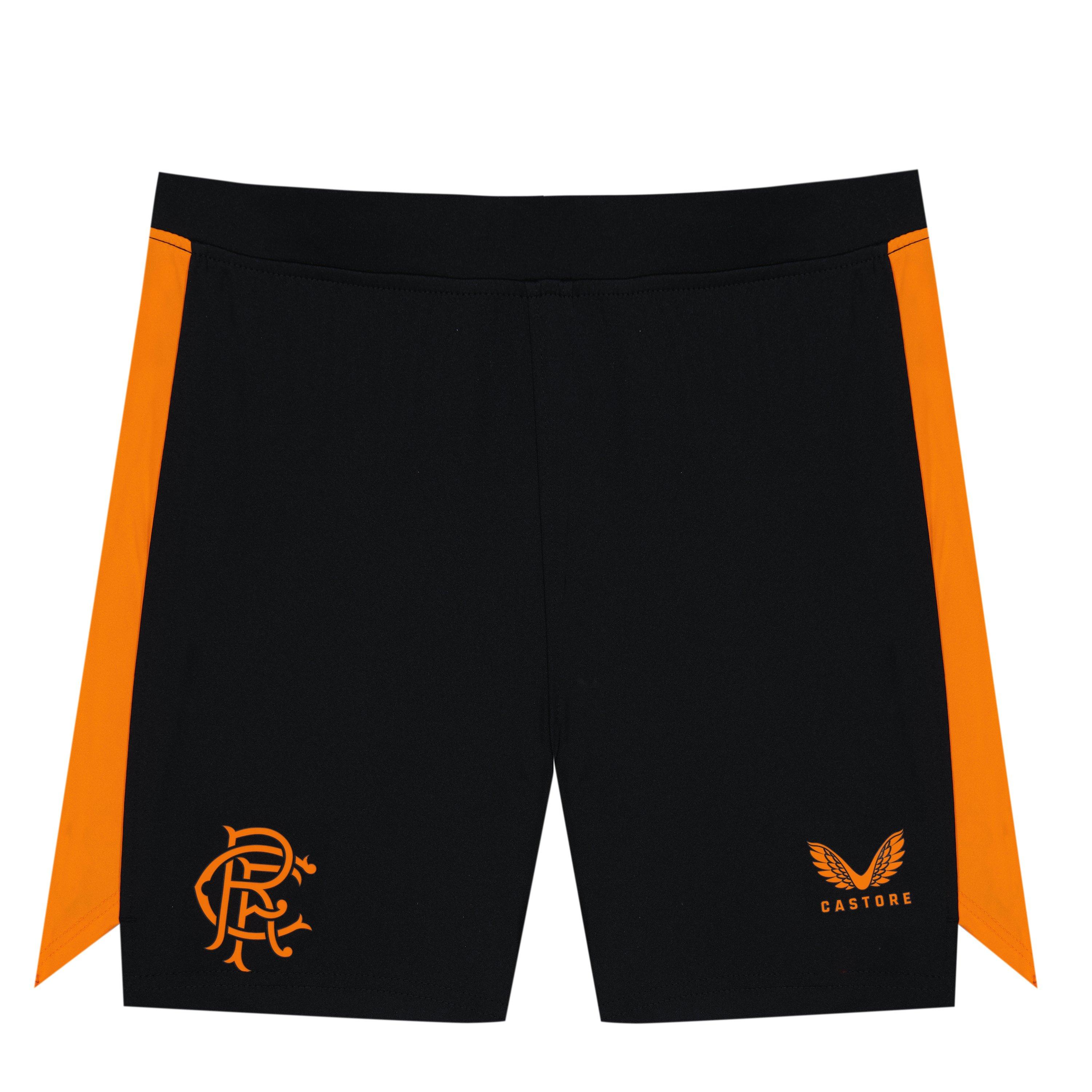 Preto/Laranja - Castore - Unisex Kids' Licensed Football Shorts - 1