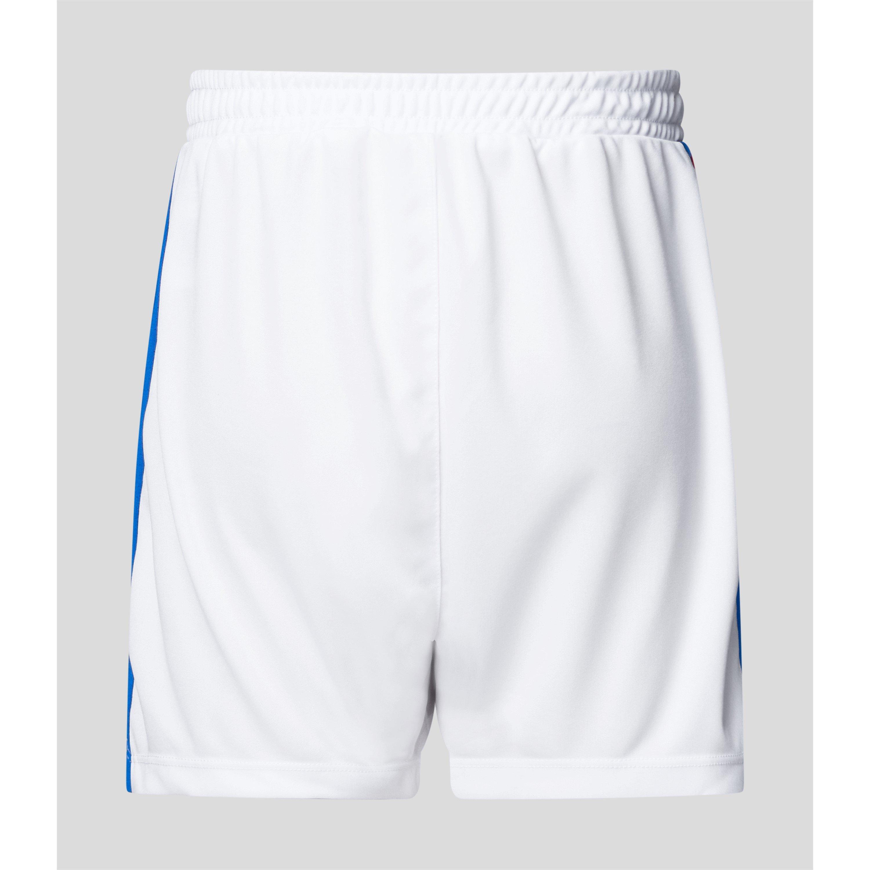 White - Castore - Kids' Rangers Home Anniversary Fourth Licensed Football Shorts - 2