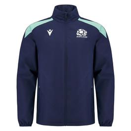 Macron Scotland Rugby Union Waterproof Jacket 2024 Adults