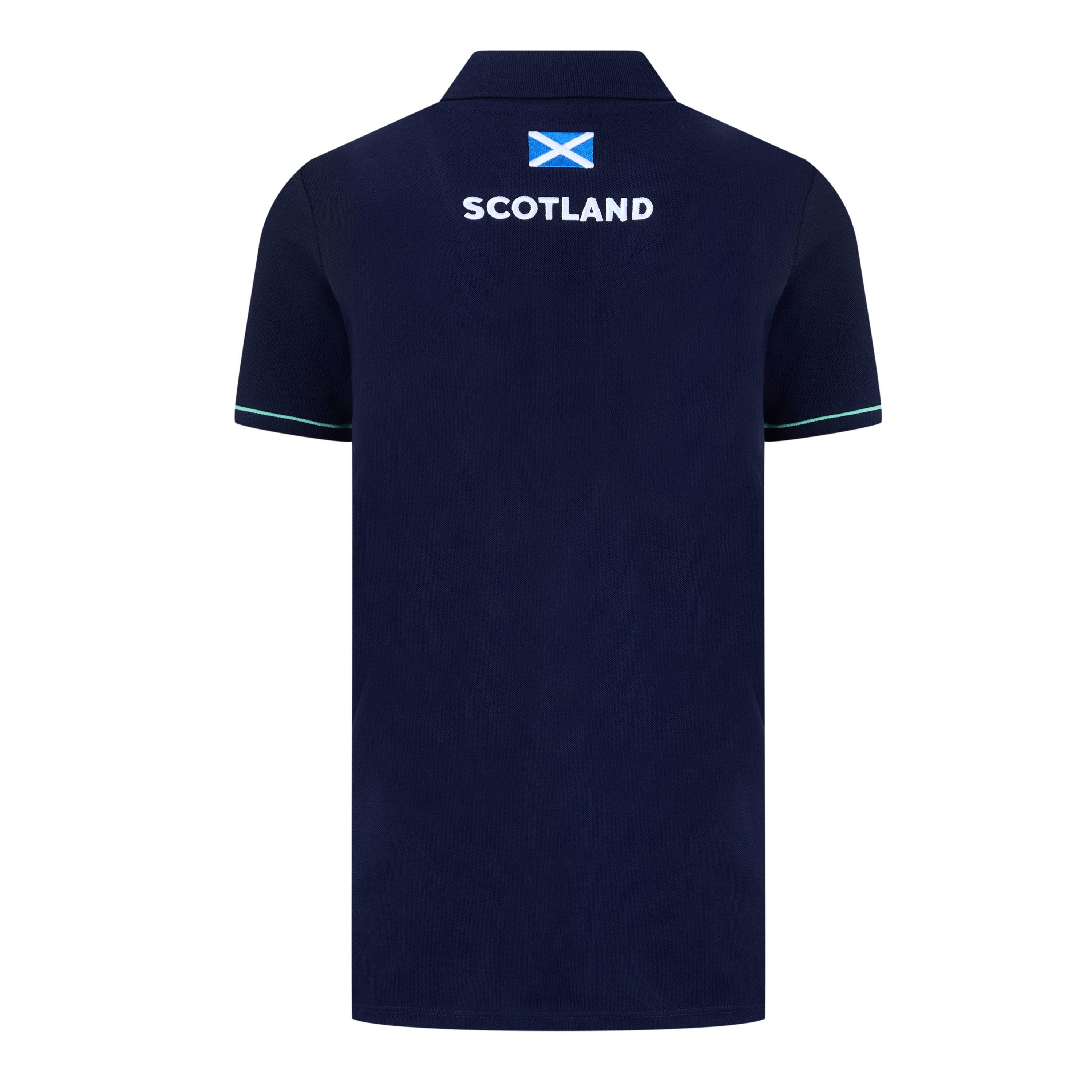 Blau - Macron - Scotland Rugby Union Polo Shirt 2024 Womens - 2