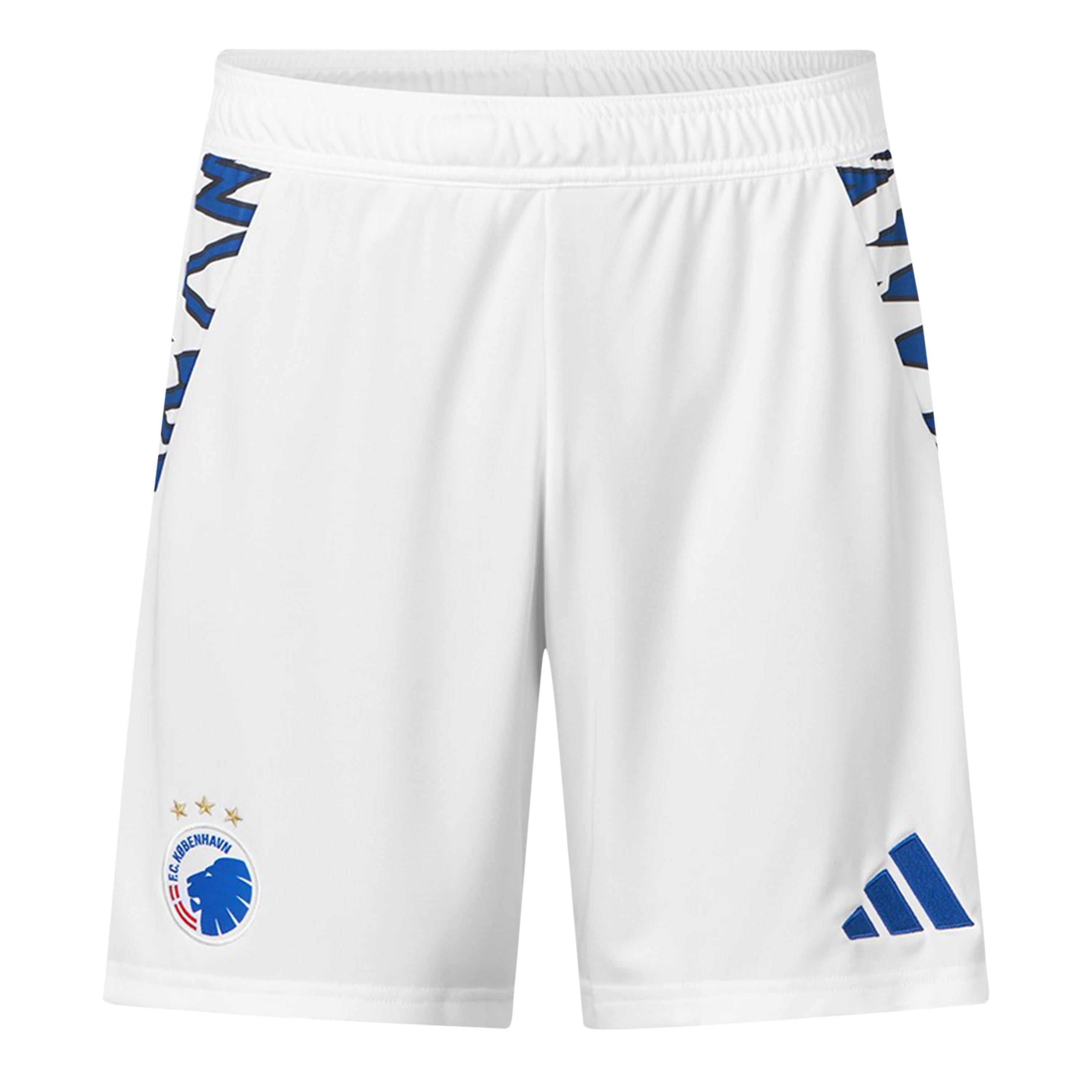 White - adidas - F.C. Copenhagen Home Shorts 2024 2025 Juniors - 1
