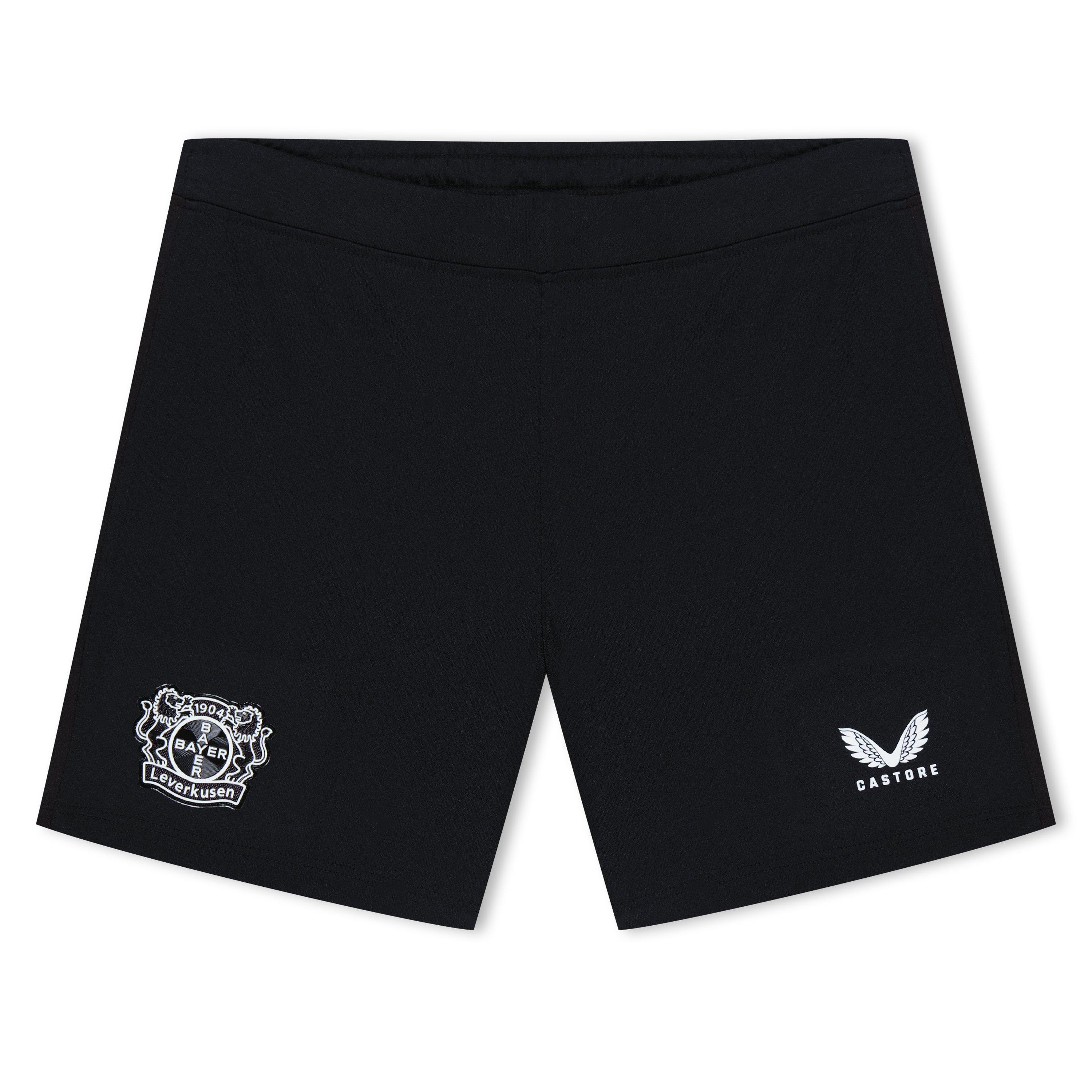 Black - Castore - Unisex Kids' Bayer Leverkusen Away Licensed Football Shorts - 1