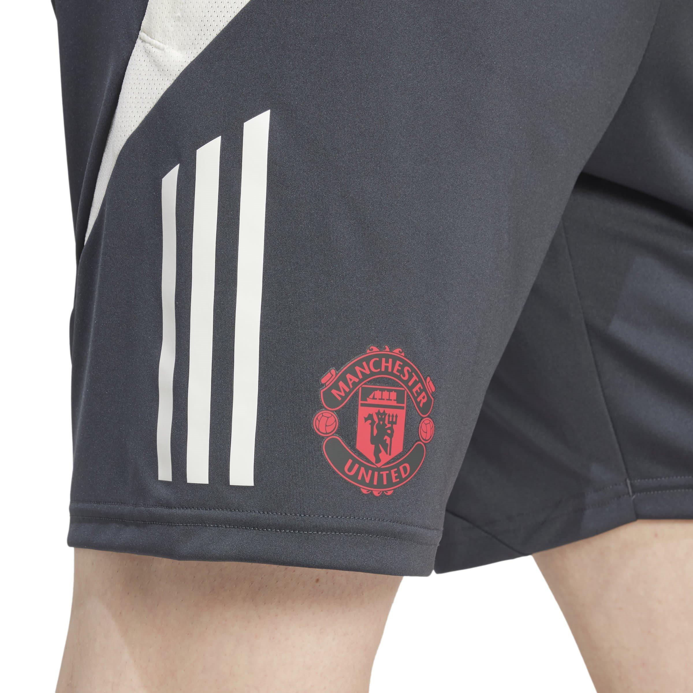 Preto - adidas - Manchester United European Tiro 24 Training Shorts Adults - 5