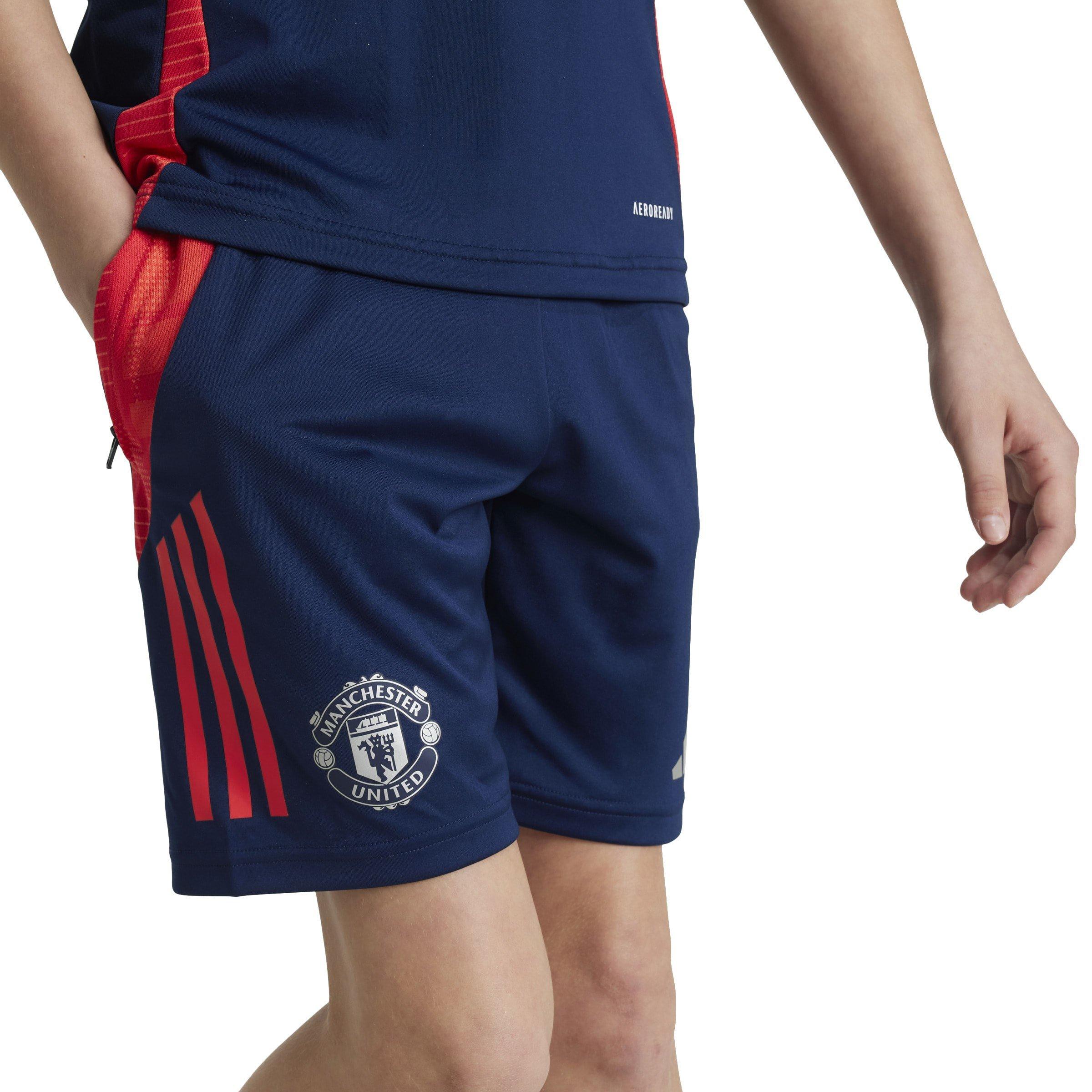 Azul Marinho - adidas - Manchester United Training Shorts 2024 2025 Juniors - 5
