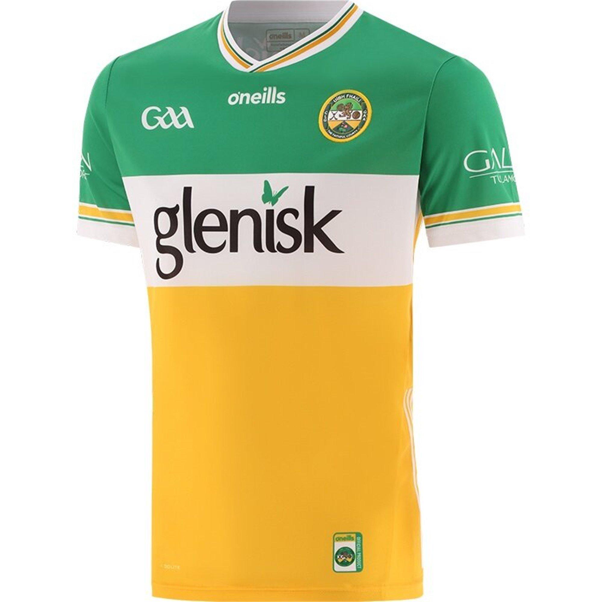 Green/Wht/Amber - ONeills - Offaly Home Jersey Senior - 1
