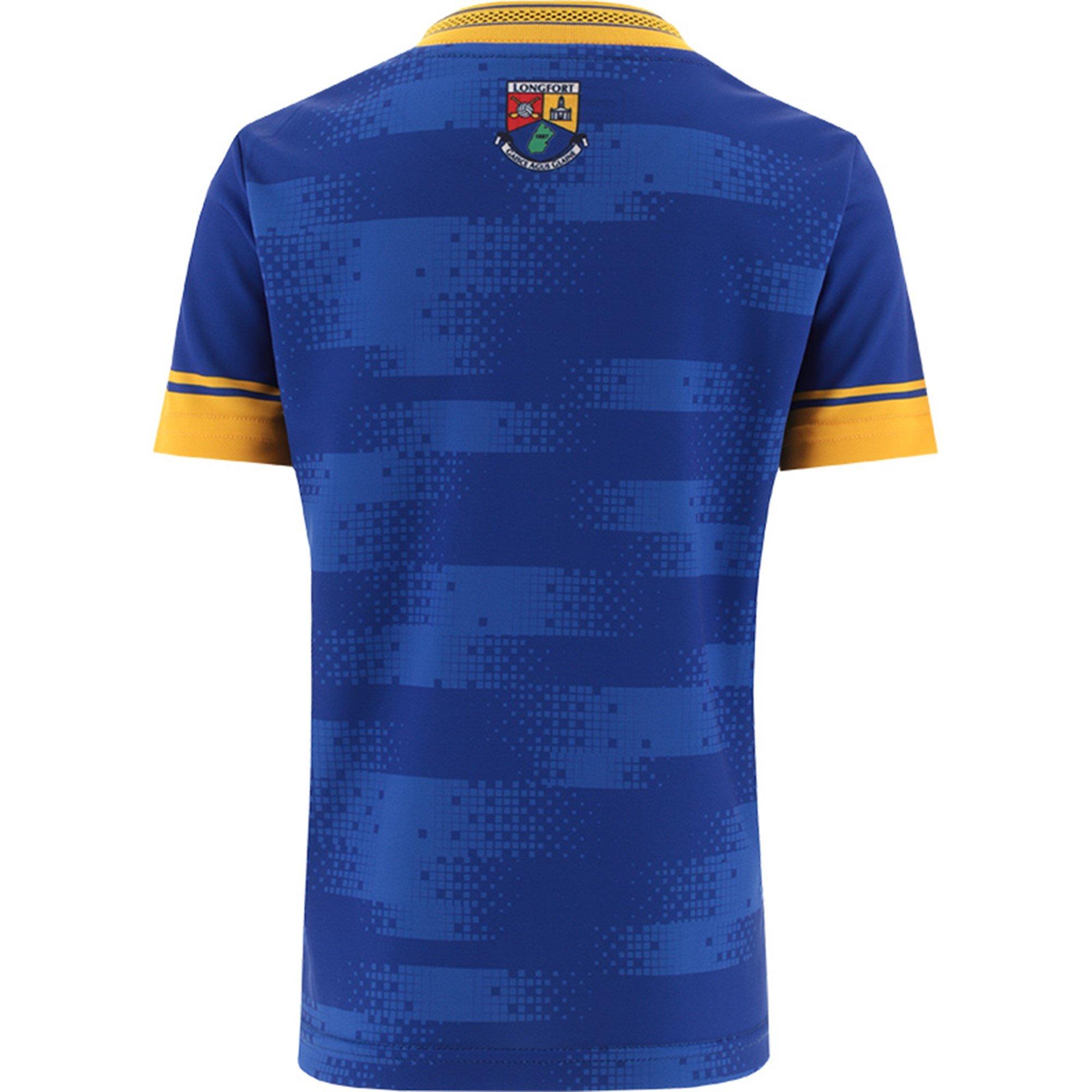 Royal/Amber - ONeills - Longford Home Jersey  2024 Junior - 2