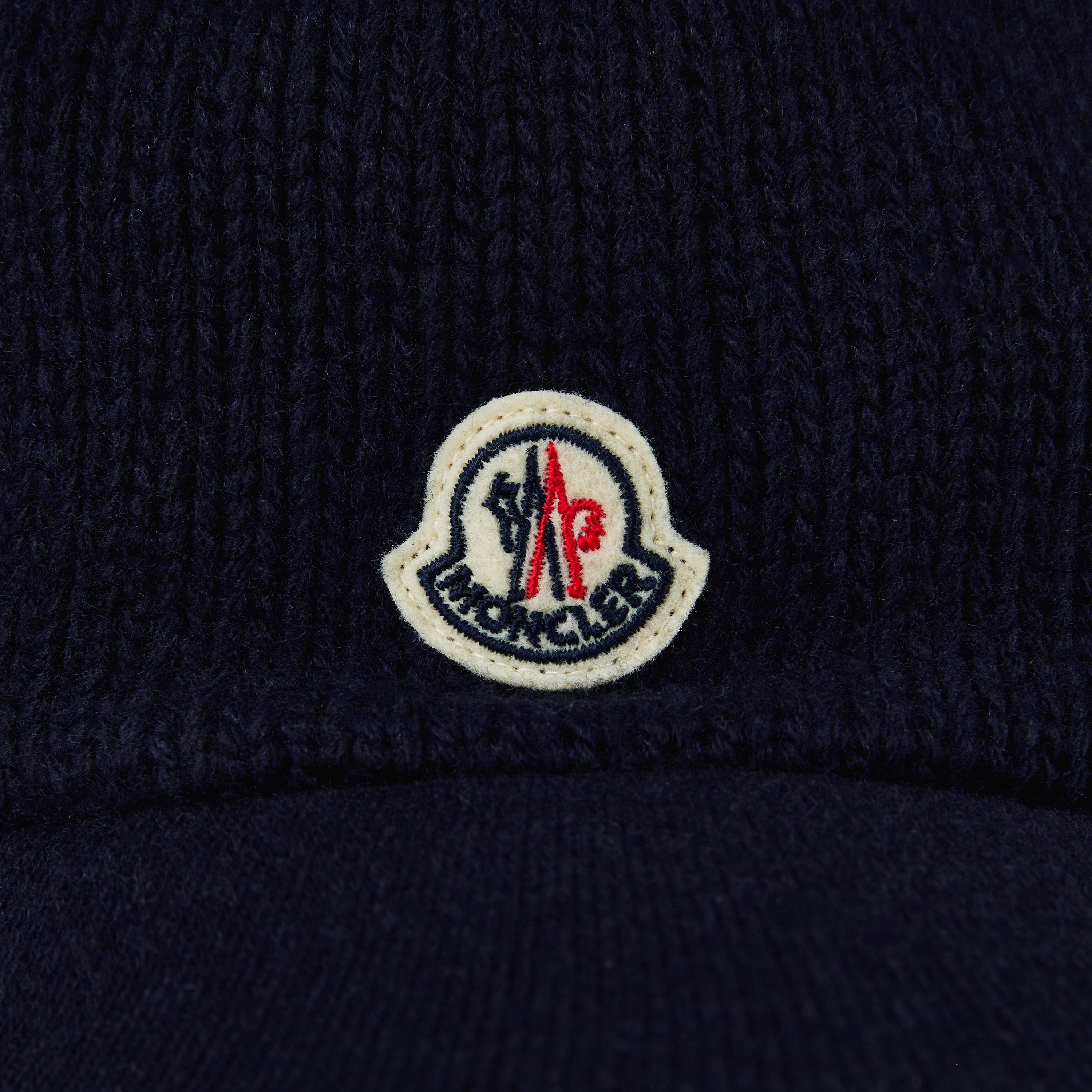Navy 750 - Moncler - Women's Baseball Logo Cotton Cap - 3