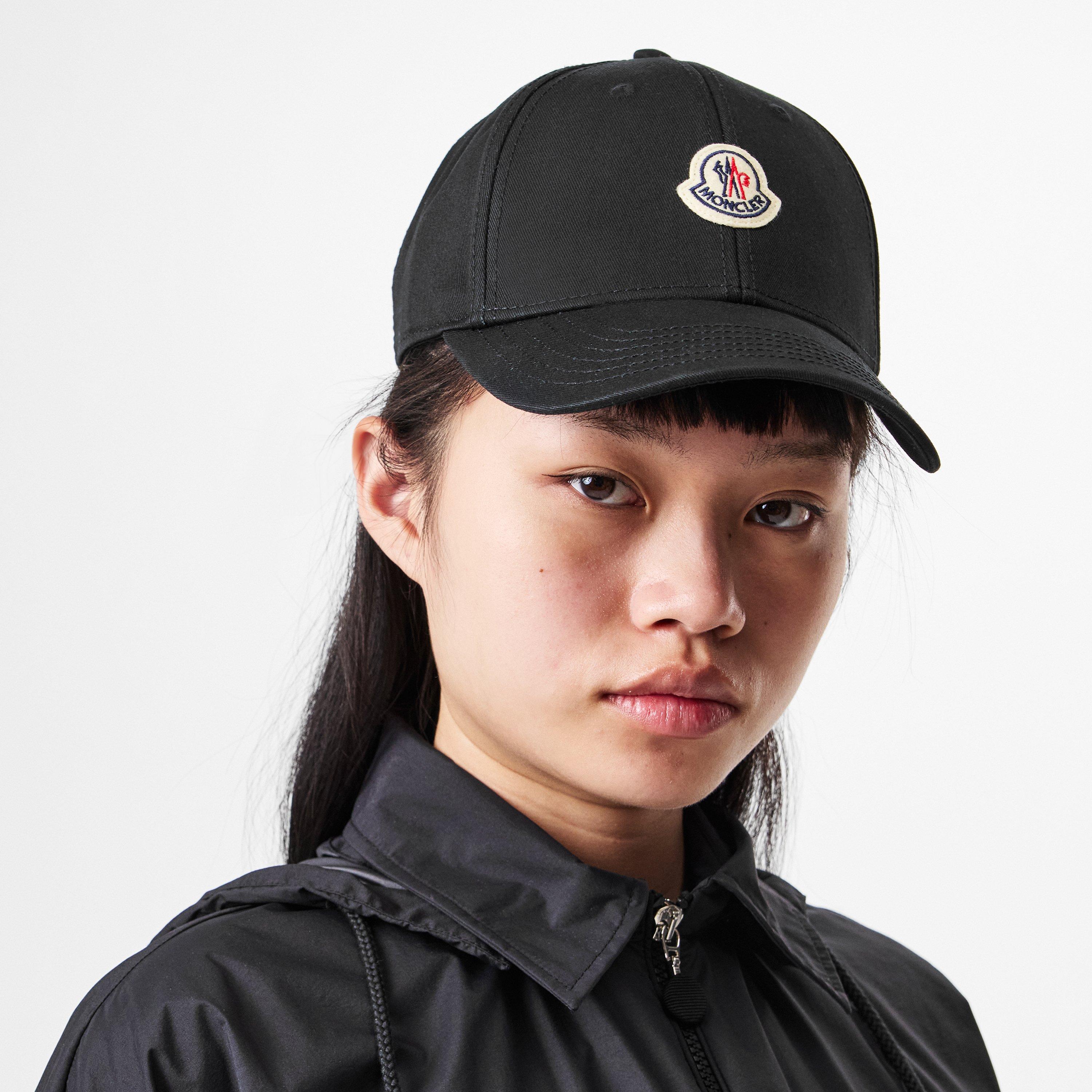 Black 999 - Moncler - Women's Baseball Logo Cotton Cap - 3