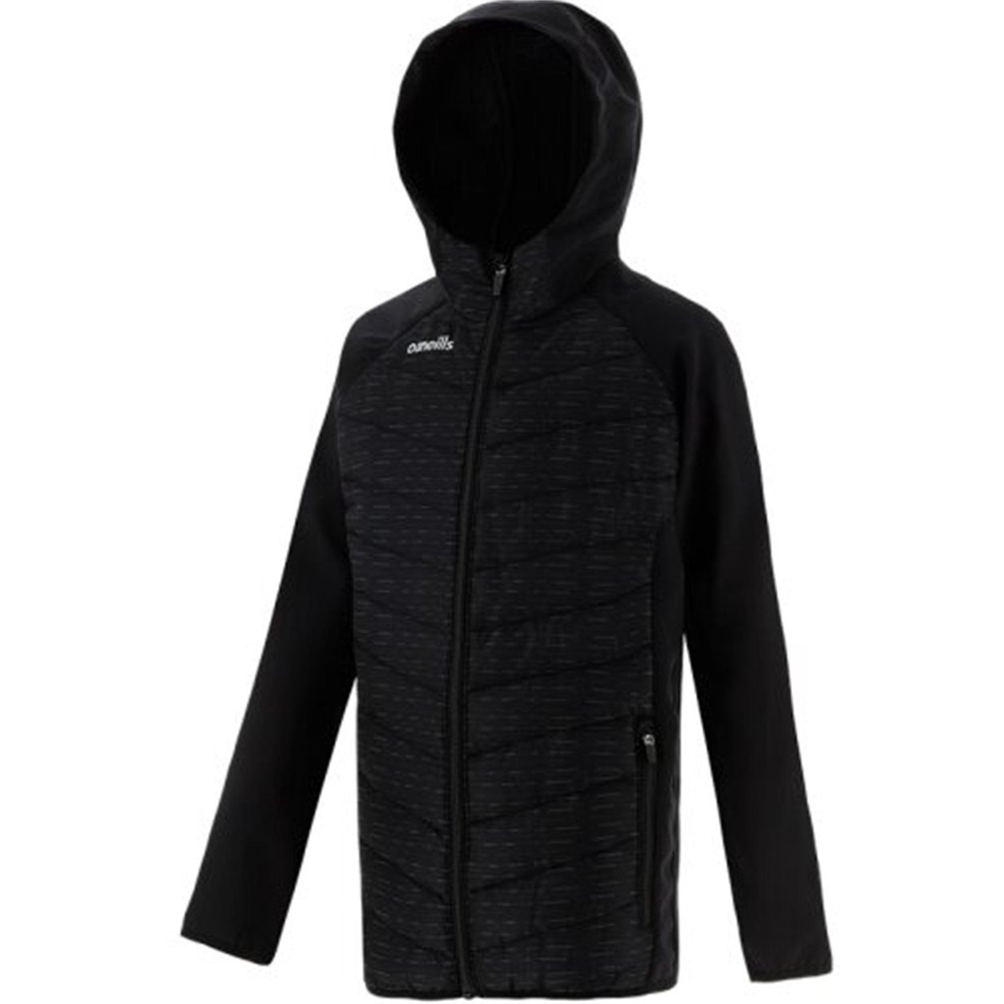 Black - ONeills - Kids' Peru GAA Quilted Long Sleeve Performance Training Jacket - 1