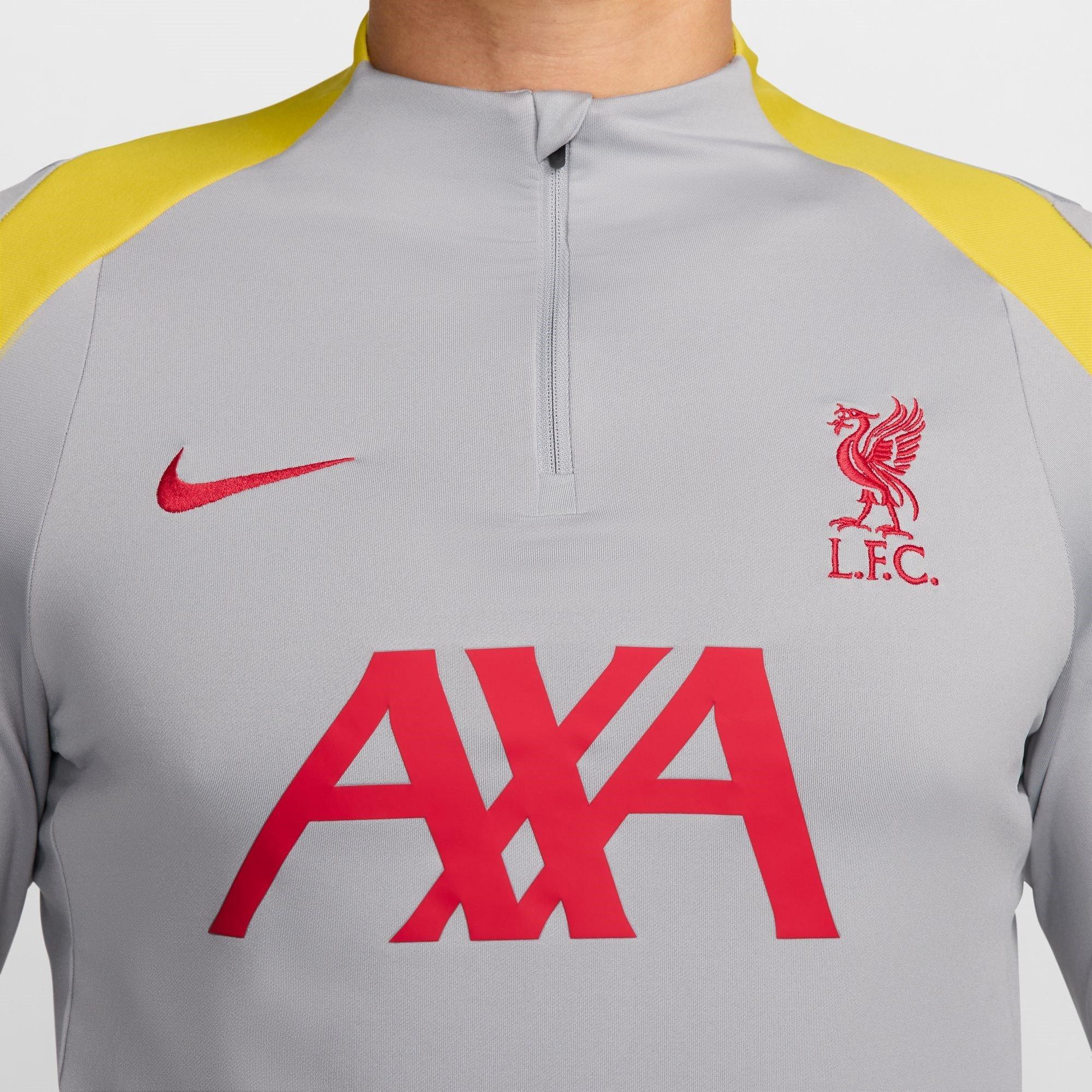 Grey - Nike - Liverpool Strike Third Drill Top 2024 2025 Adults - 4