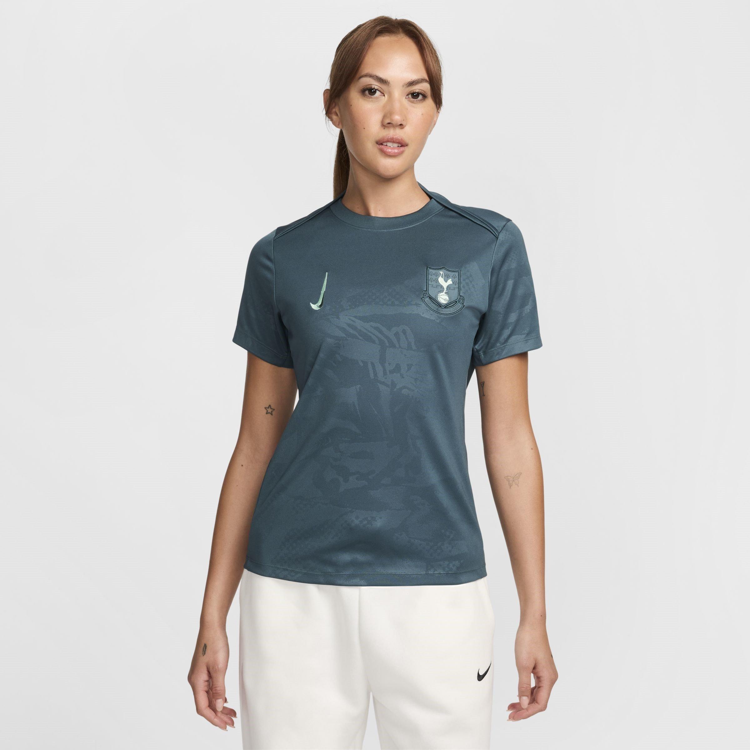 Nike Women's Tottenham Hotspur Academy Pro Third Pre Match Shirt 2024 2025 - Green - 10 (S)