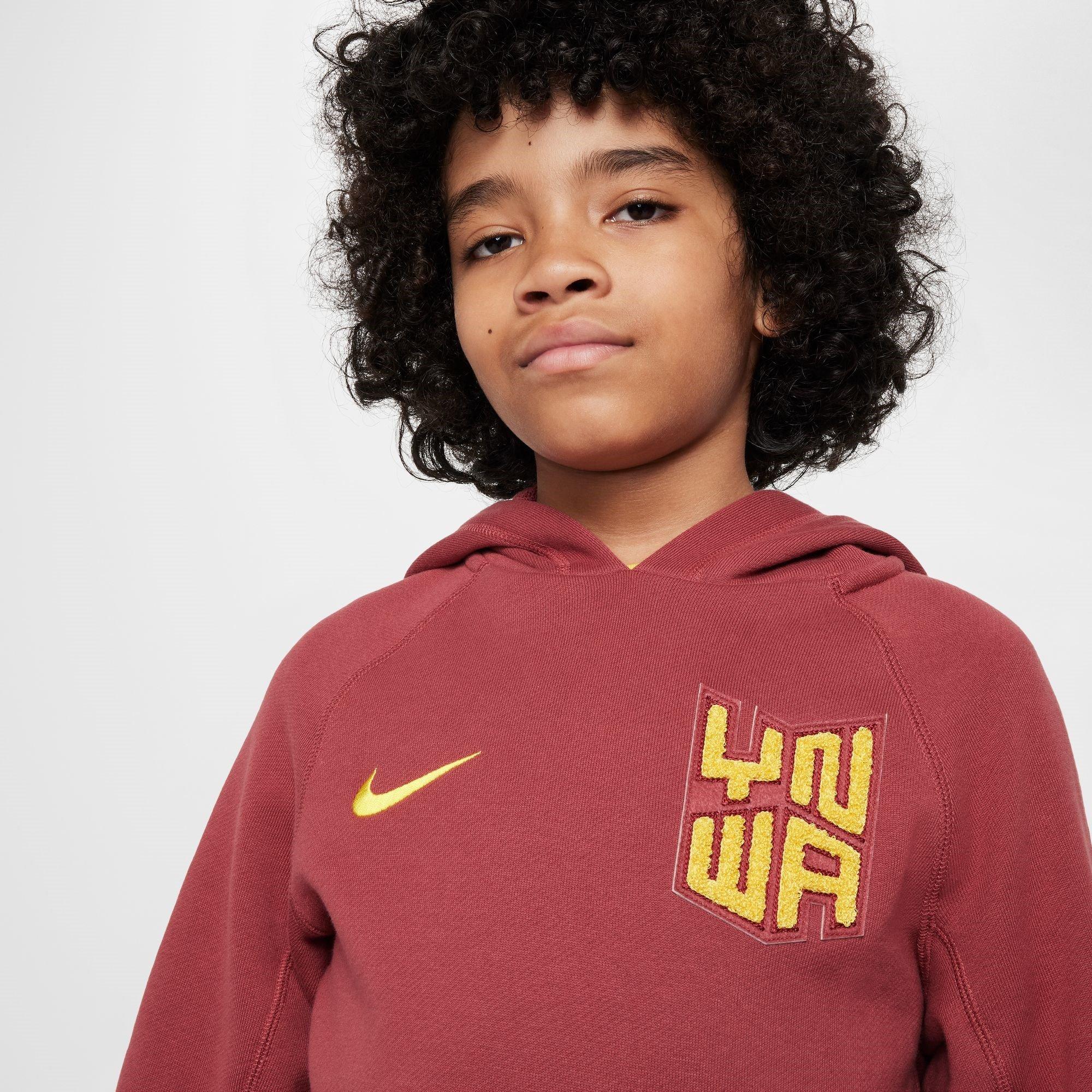 Rød - Nike - Liverpool Pullover Hoodie Juniors - 3