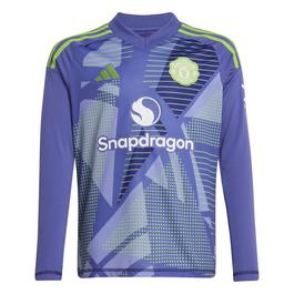 adidas Manchester United Goalkeeper Long Sleeve Top 2024 2025 Juniors