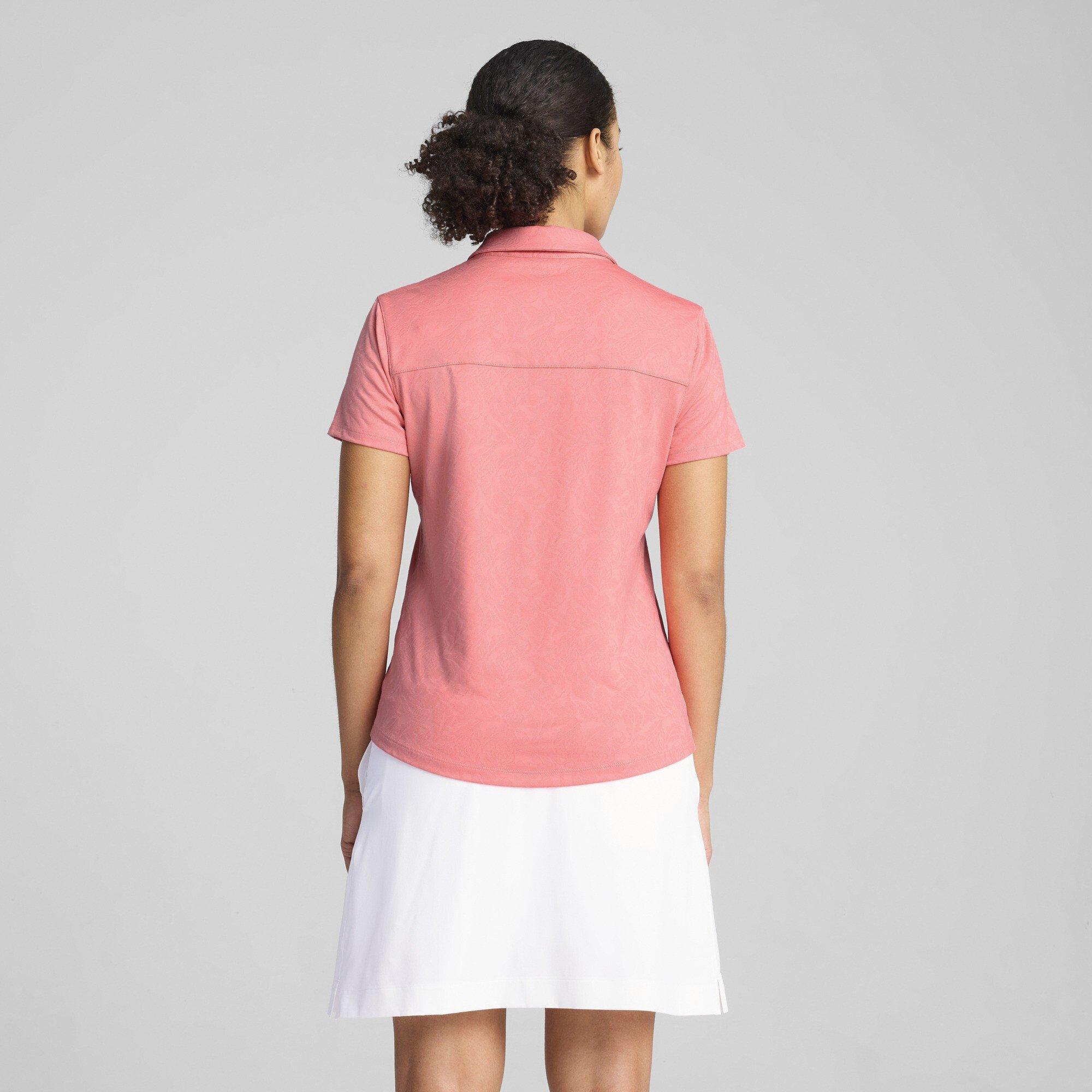 Pfirsichfrost - Puma - Puma W Mattr Lianas Jacquard Ss Polo Shirt Womens - 4