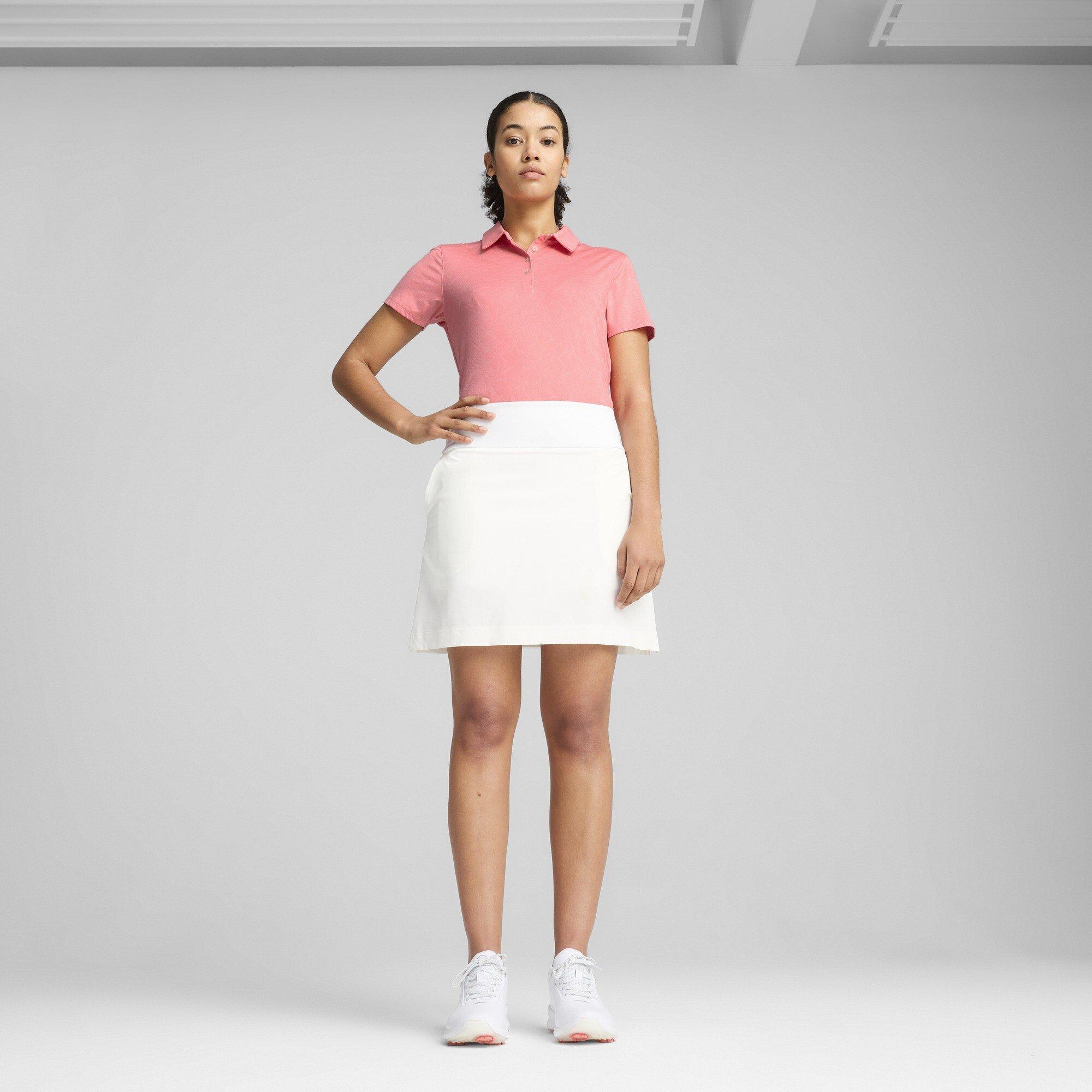Pfirsichfrost - Puma - Puma W Mattr Lianas Jacquard Ss Polo Shirt Womens - 5