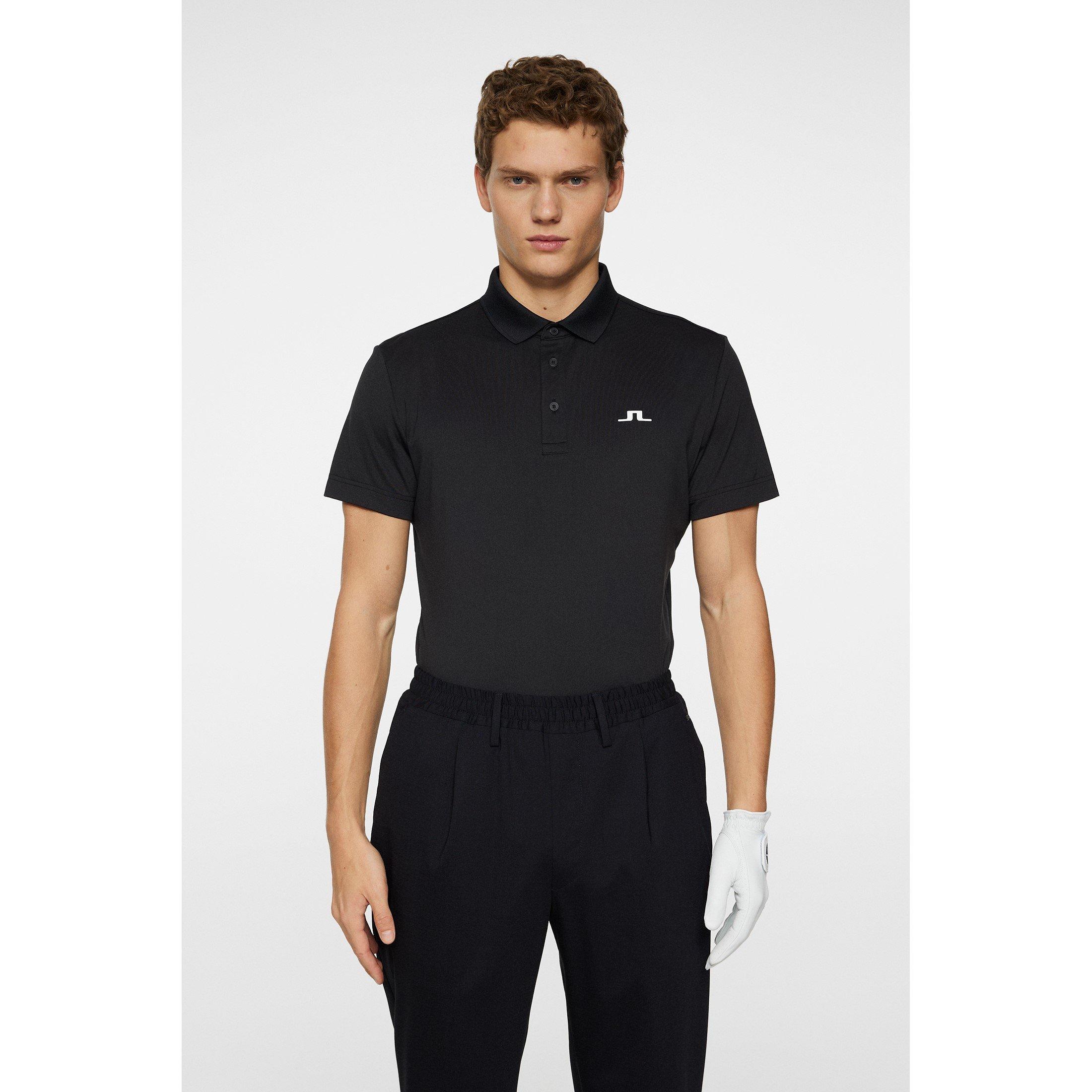 Black - J Lindeberg Golf - Short-Sleeve Performance Polo Shirt - 2