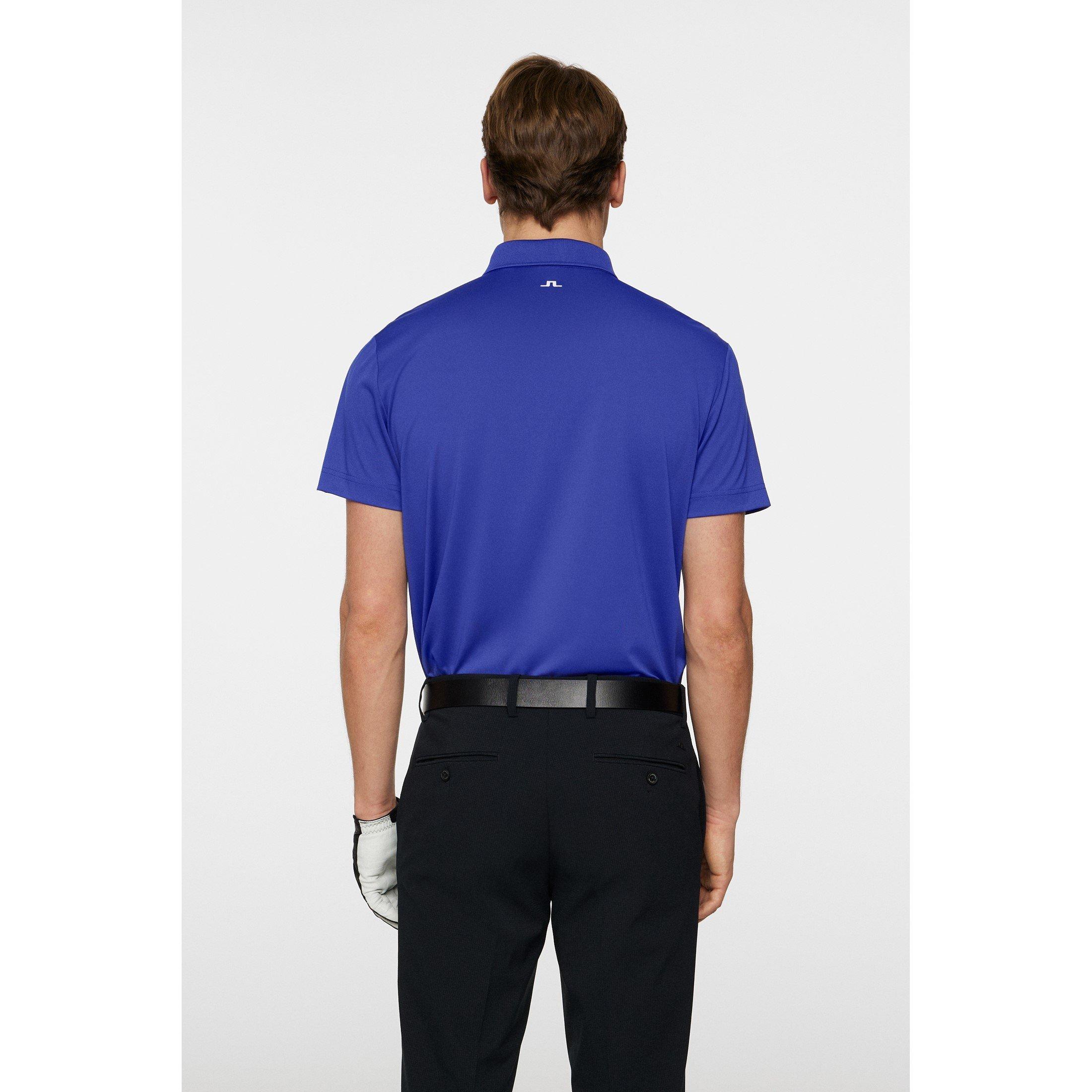 Clematis Blue - J Lindeberg Golf - Short-Sleeve Performance Polo Shirt - 3